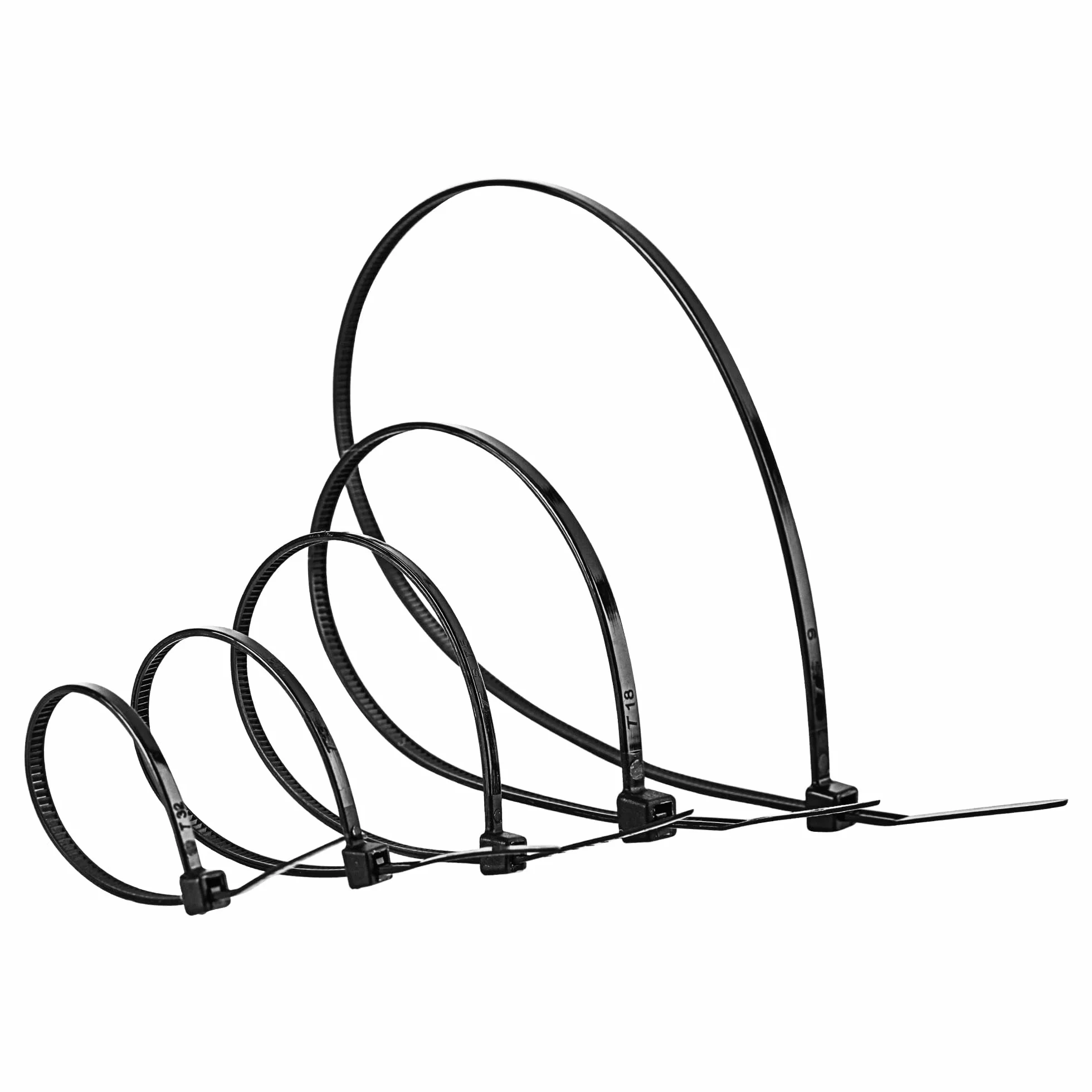 Amazon Basics Fascette stringicavo regolabili, gestione cavi, 100-300 mm, 500 unità, nero