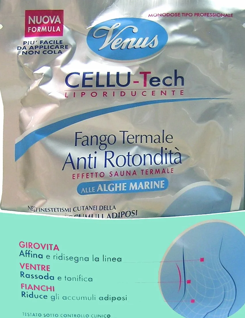 12 x VENUS Fango Termale Anti Rotondità Cellu-Tech Monodose 80 Gr
