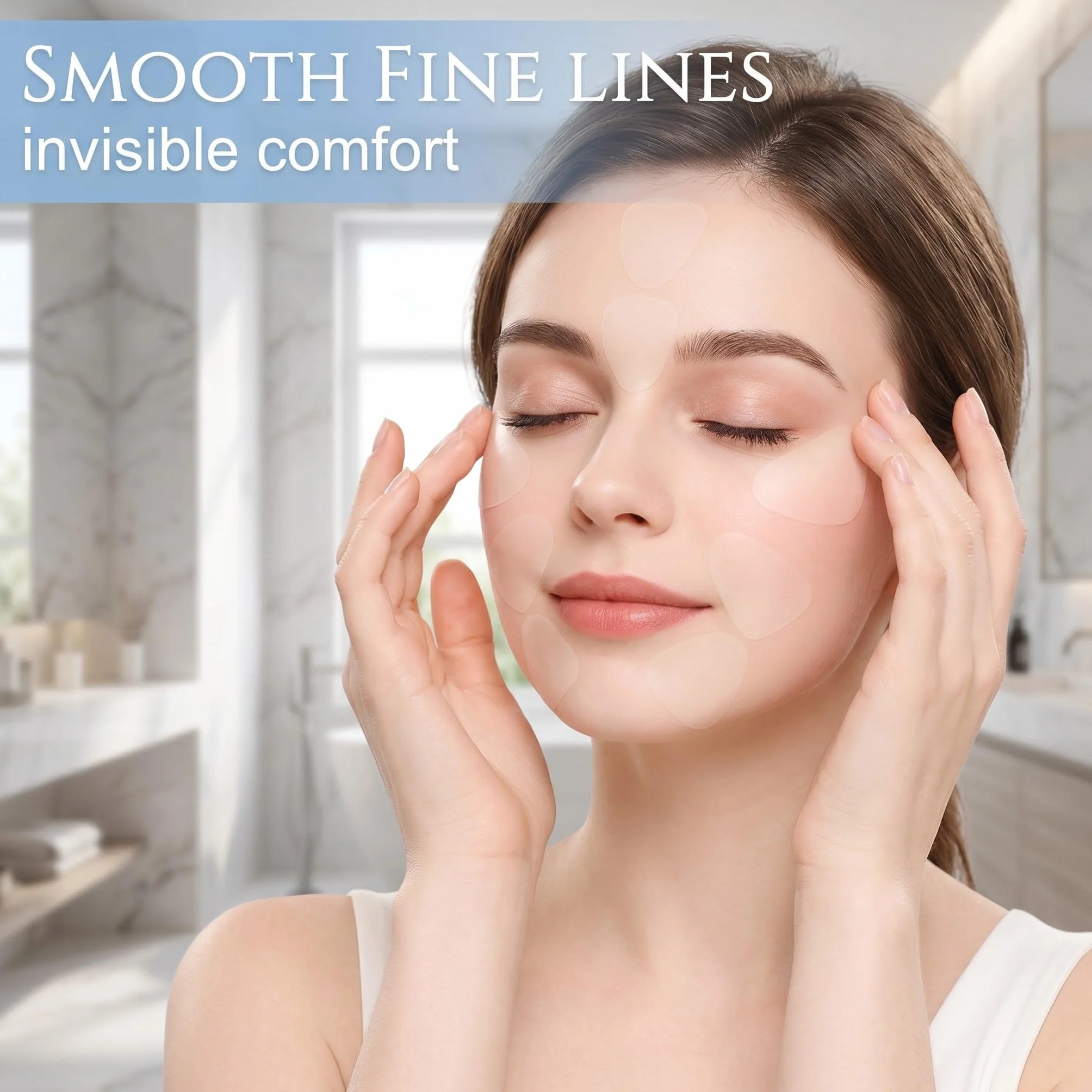 162 Cerotti Antirughe Viso e Fronte, Patch Antirughe Trasparenti per Donna, Trattamento Notturno per Linee Sottili, Rughe Nasolabiali e Contorno Occhi, Effetto Lifting Naturale
