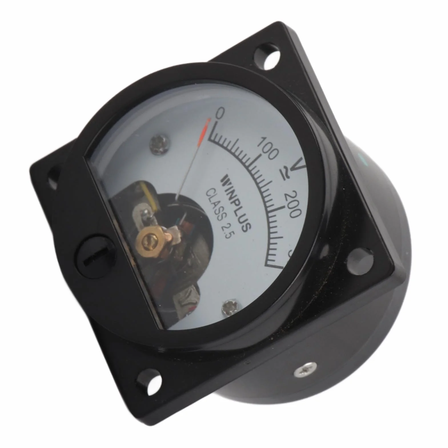 Voltmetro Analogico Pannello Quadrante Rotondo ABS SO‑45 AC 0‑300 V Nero