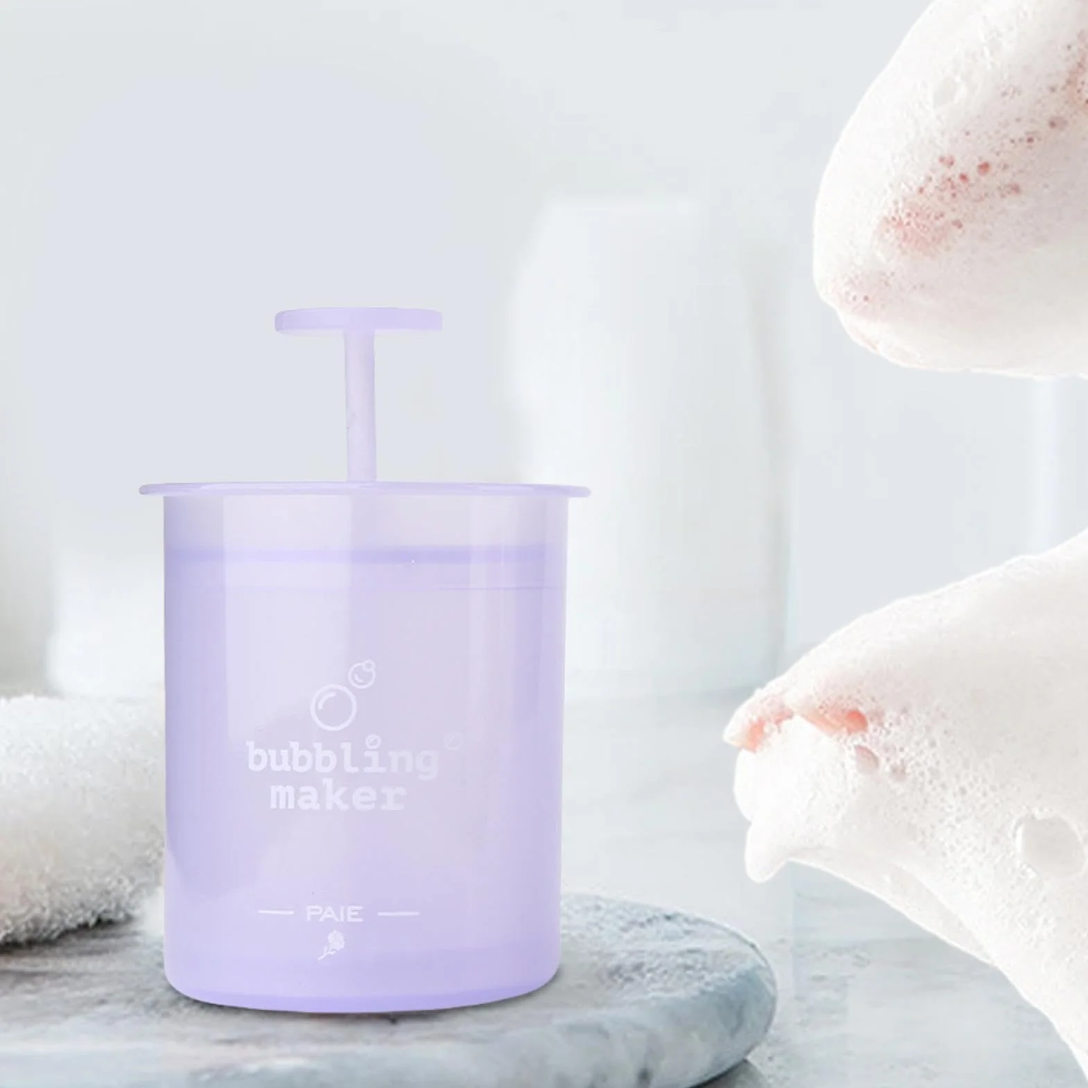 Creatore di schiuma per lavaggio del viso, schiumogeno per lavaggio del viso | Bottiglie schiumogene per la pulizia del viso Bubble Foamer - Strumento ergonomico per la pulizia del viso, creator