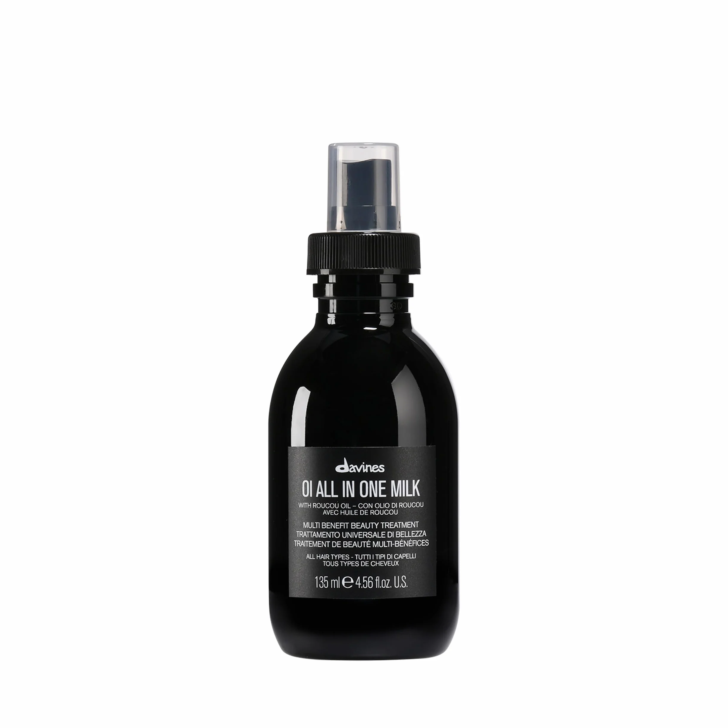 Davines OI All In One Milk - Spray per capelli multifunzionale a texture latte - Trattamento per proteggere, idratare, ammorbidire i capelli - 135 ml