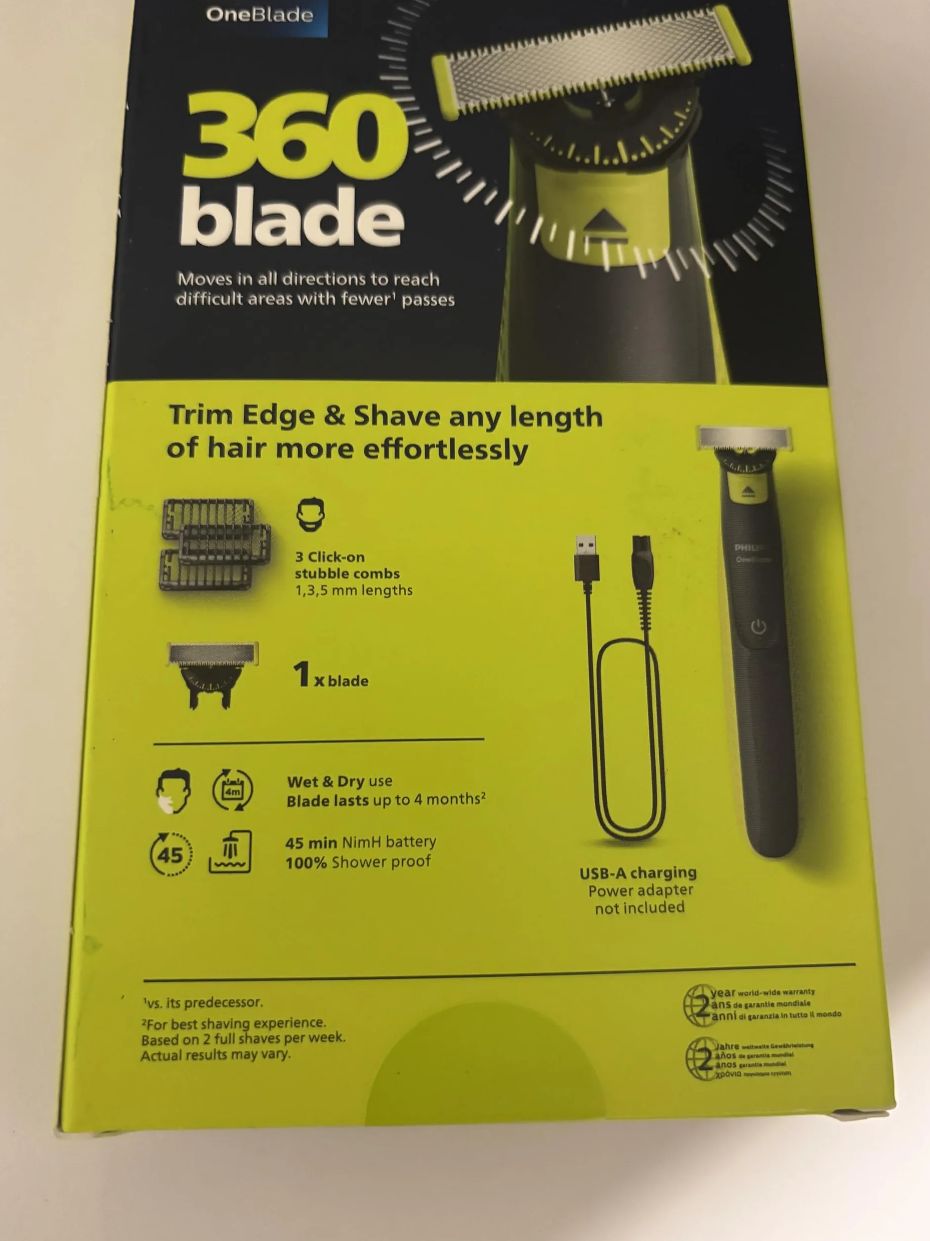 Philips Trimmer capelli nero e verde QP2724/23
