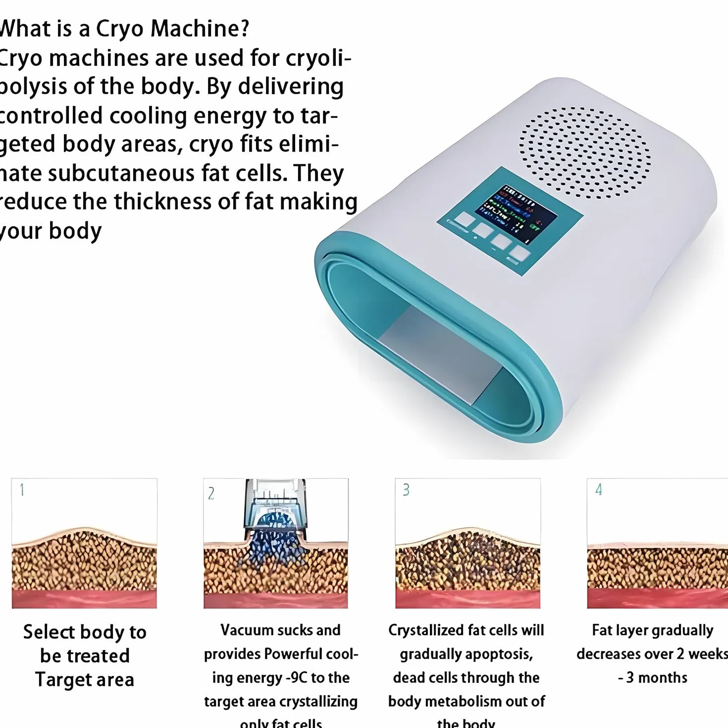 Macchina per Criolipolisi A Casa, Criolipolisi Macchinari Casa, S-istema di Congelamento per Scolpire Il Corpo, Criolipolisi Macchinario Professionale per Dimagrire La Pancia Cosce