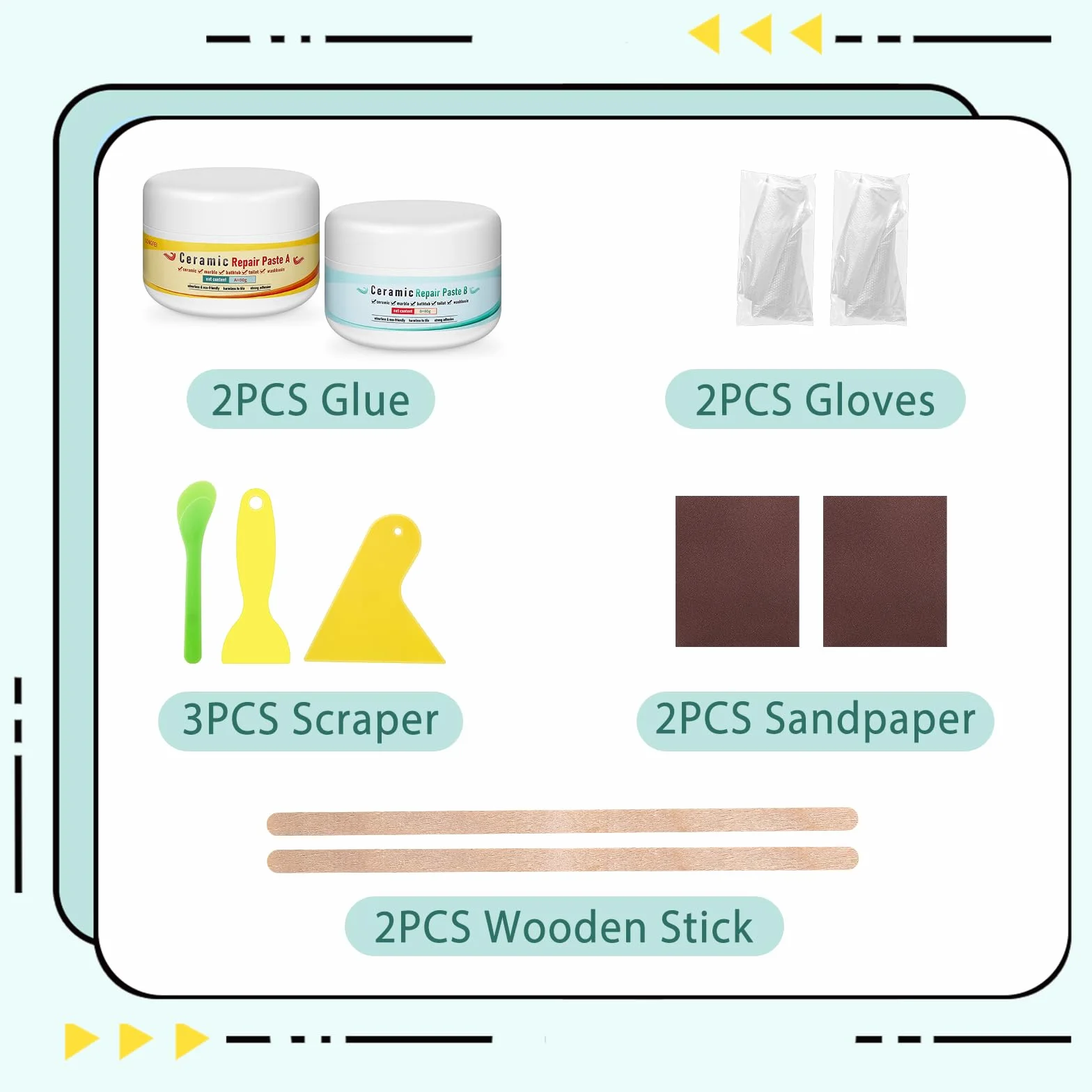 Kit Riparazione Vasca da Bagno Ceramica Smalto Piastrelle Graffi Buchi Crepe