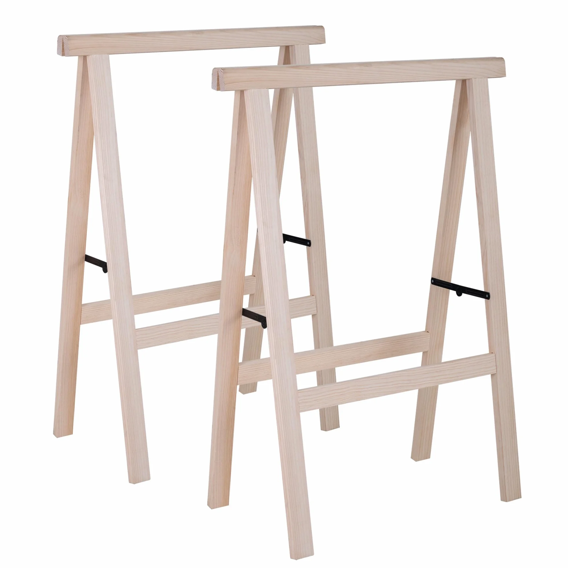Cavalletti in Legno Piegevoli 100 x 73,5 cm Confezione da 2