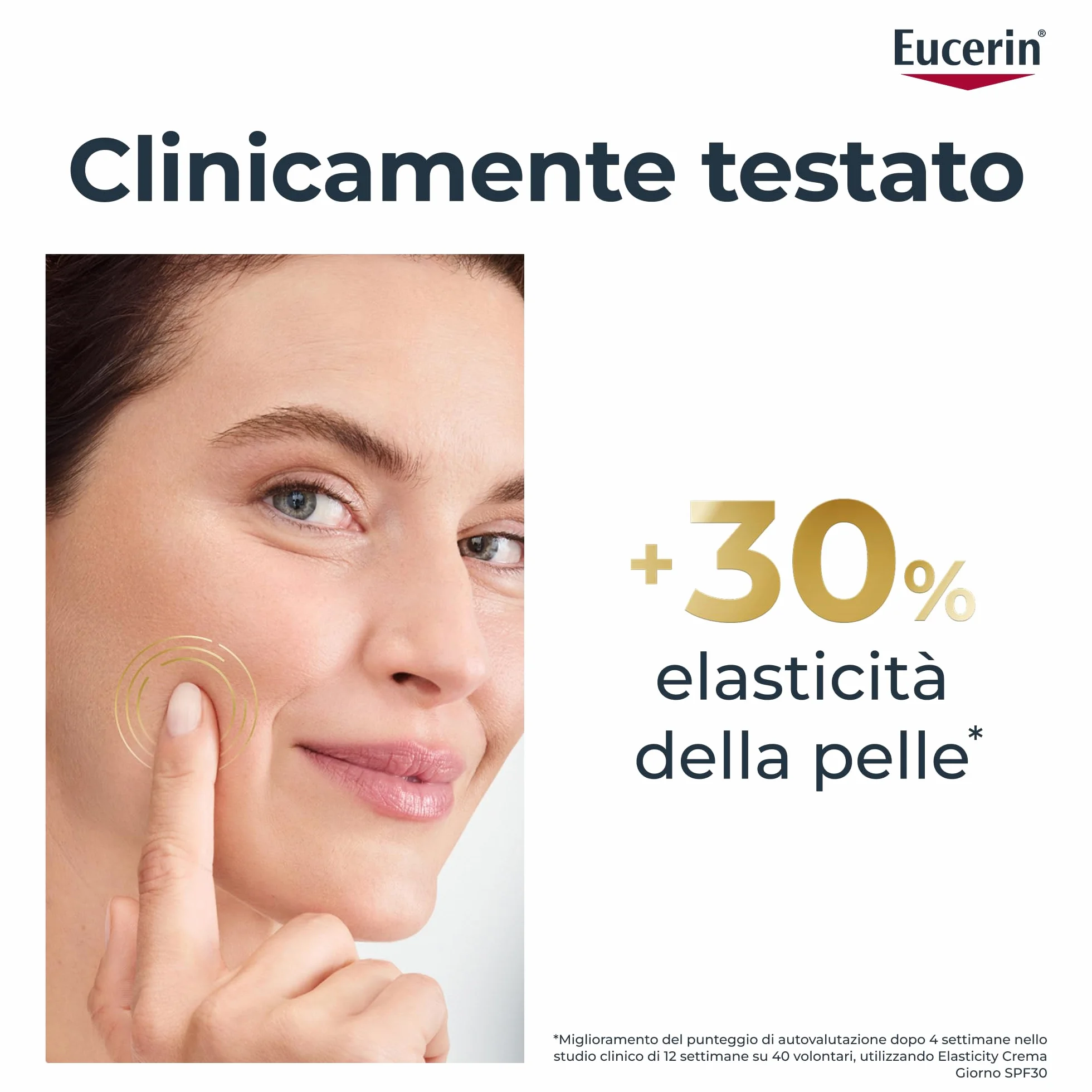 Eucerin Hyaluron-Filler + Elasticity Crema Giorno SPF 30 50 ml, Crema viso antimacchie e antirughe, Formula con Acido Ialuronico elasticizzante e Thiamidol per tutti i tipi di pelle