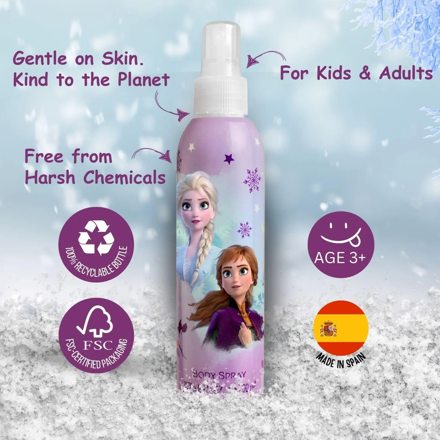 Frozen II Colonia Corporal, 200 ml (P8581)