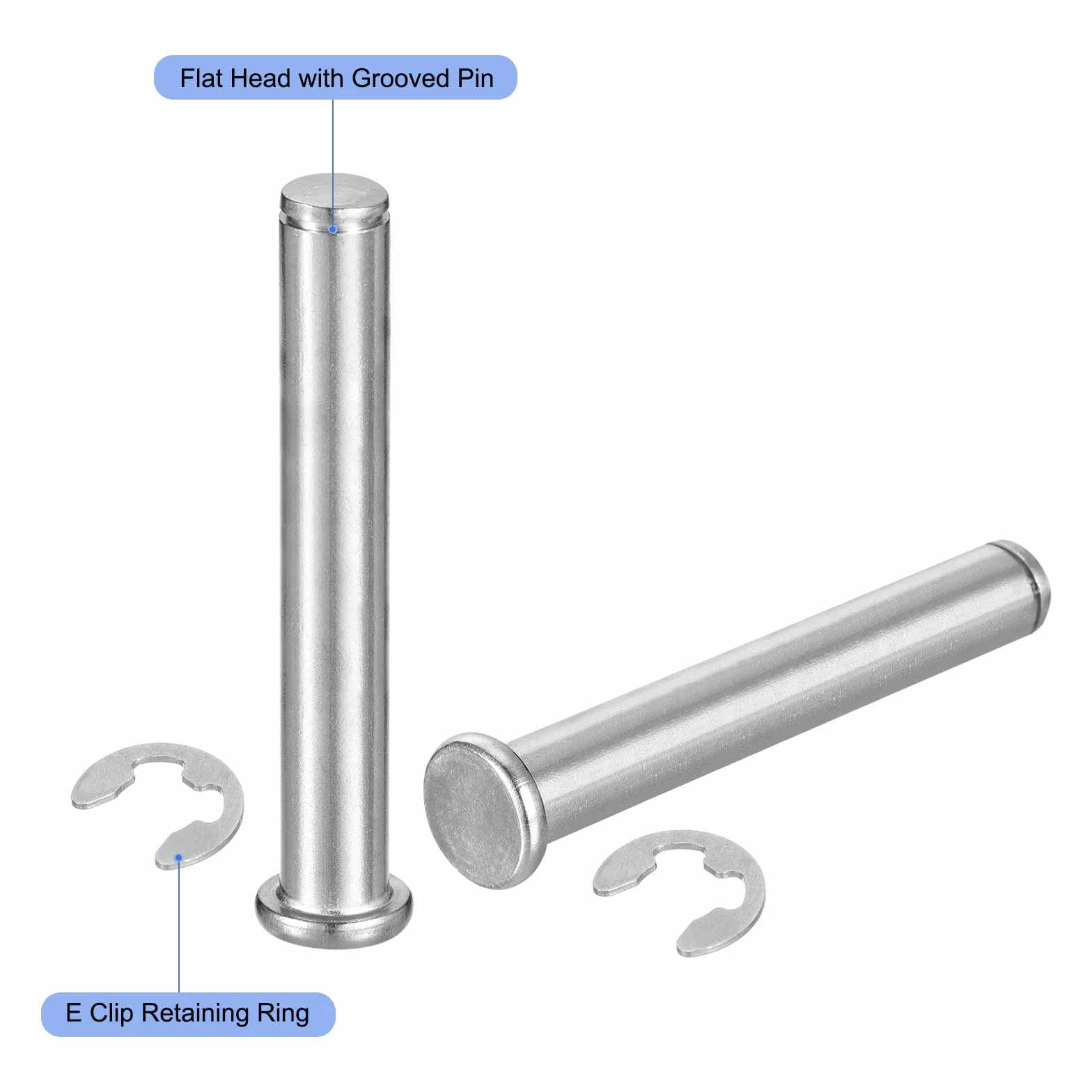 QUARKZMAN M12x80mm Perno Posizionamento Cilindrico Acciaio Inossidabile 304