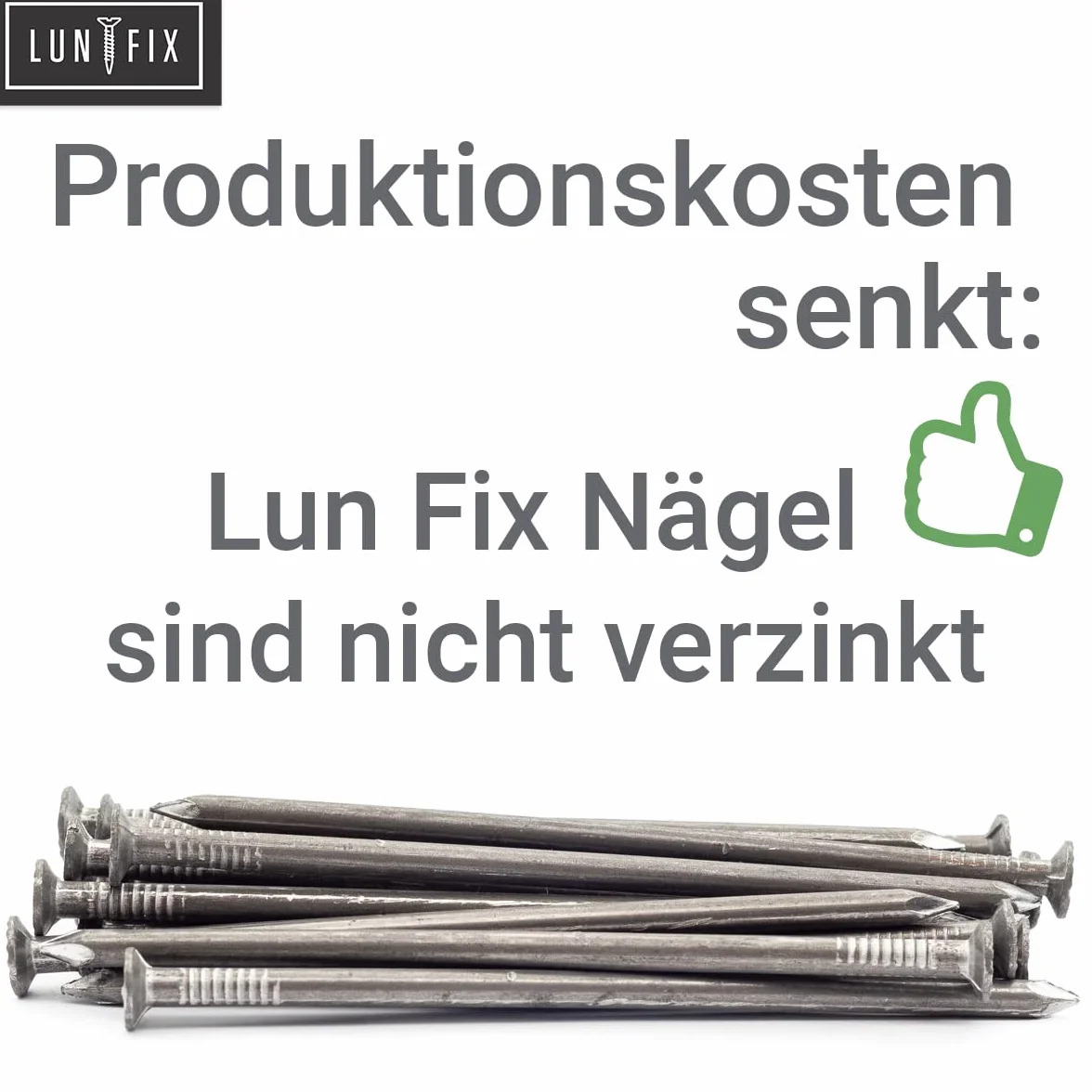 Chiodi in Acciaio Grezzo 4,5x125mm 5kg Lunghi e Resistenti per Legno e Muro, Testa Piana per Fissaggio e Costruzione, Chiodi da Carpentiere e Ferramenta, per Bricolage e Lavori Fai da Te, Lun Fix