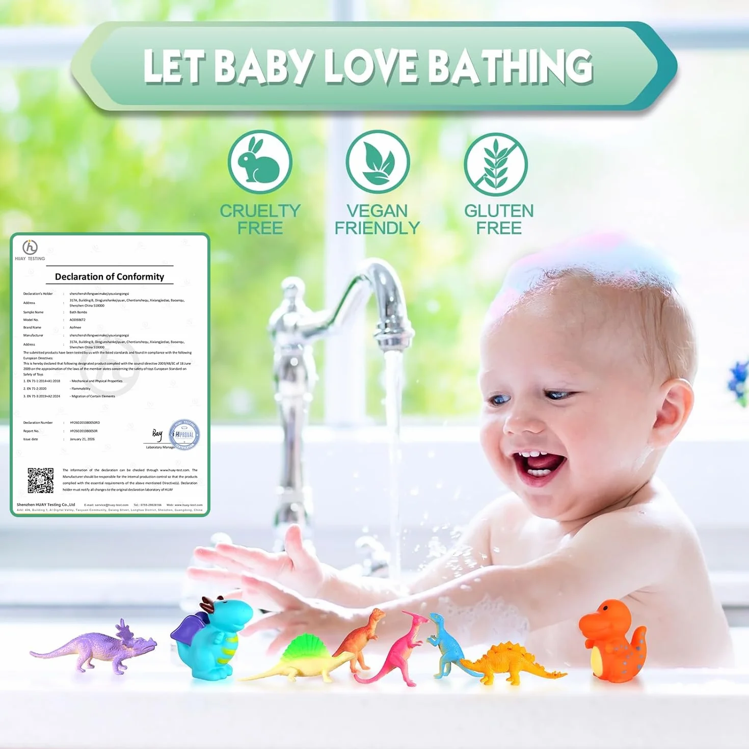 Aofmee Bombe da Bagno Bambini Con Sorpresa Dinosauri - Set Regalo 8 Pezzi, Bagnoschiuma Naturale per Ragazzi e Ragazze, Rilassante per Vasca, Idea Regalo per Pasqua, Natale, San Valentino, Compleanno