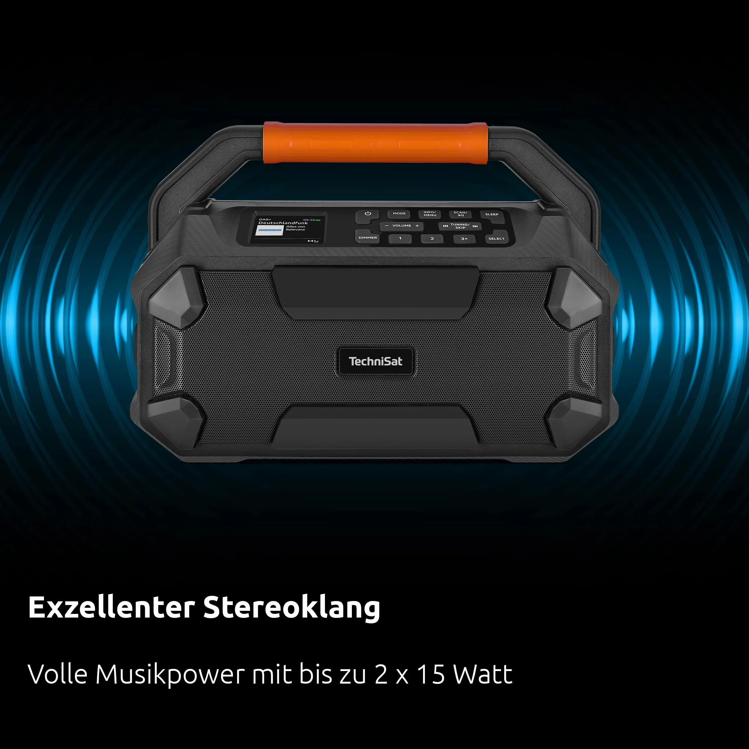 TechniSat DIGITRADIO 231 OD DAB+ Outdoor Boombox 18 V Bluetooth