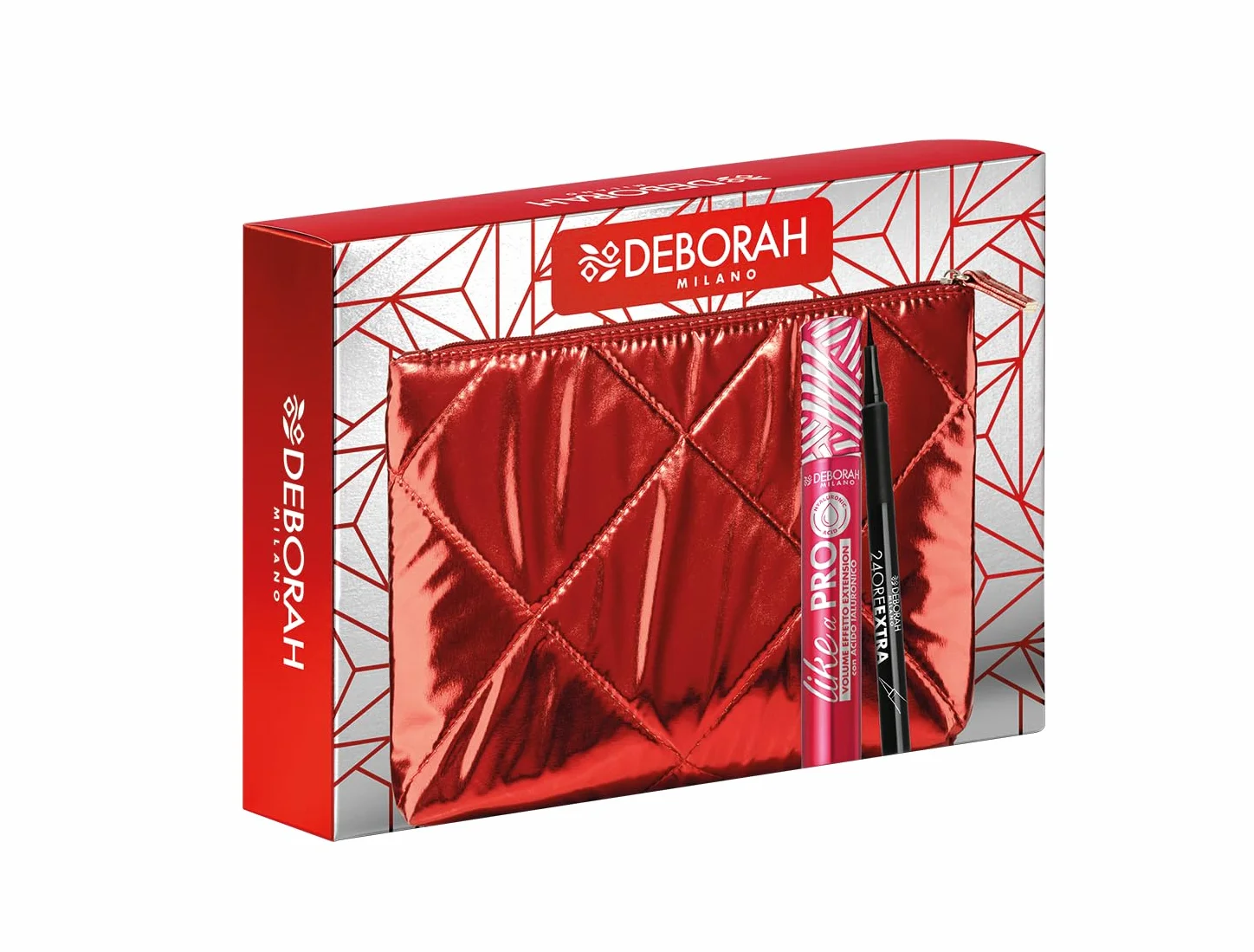 Deborah Milano - Pochette Idea Regalo, include Mascara Like a PRO e Eyeliner Pen 24 Ore Extra Nero, N.09