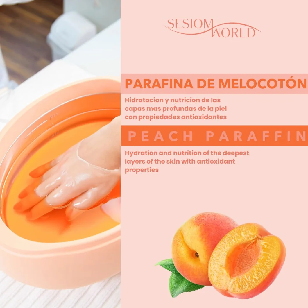 Sesiomworld - Paraffina per trattamenti mani e piedi con aroma di melcotone, 1000 ml, 1 pezzo da 750 g