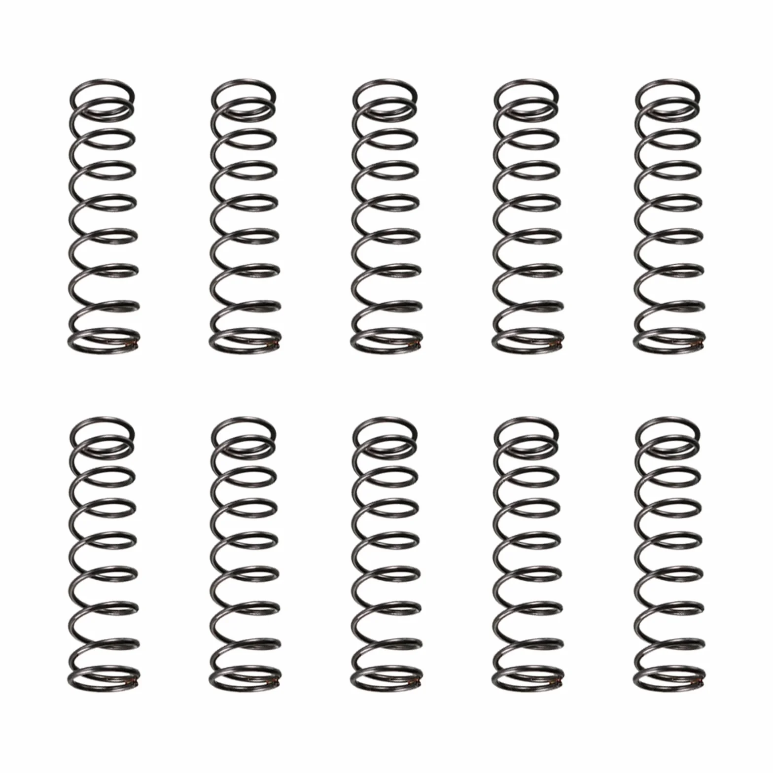 Molla Compressione 1.2x14x50mm Acciaio Nero 10pz