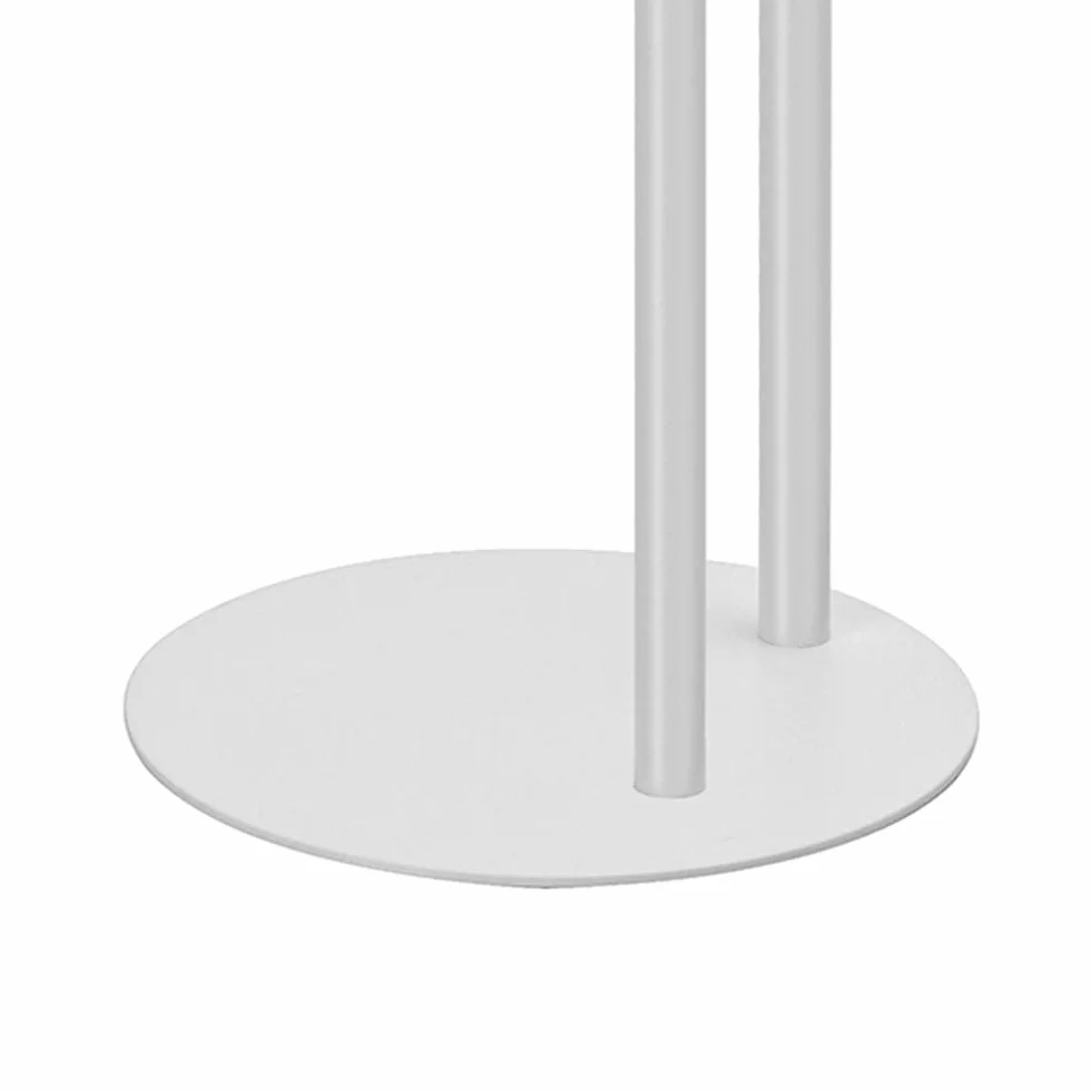 Inbagno Piantana Bagno Portasciugamani salvaspazio H 69,5 cm 2 Barre Acciaio Bianco