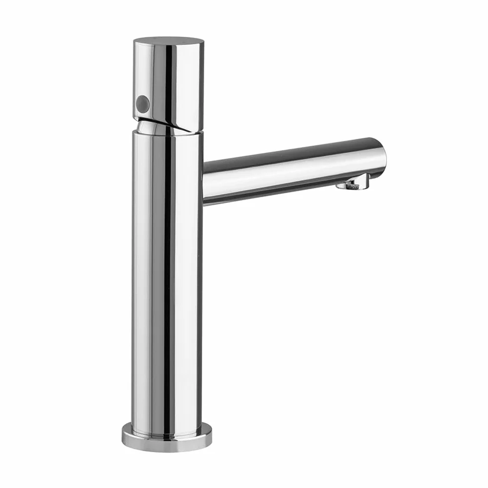 GEMINI Set miscelatori lavabo e bidet cromo acciaio inox manopola rotante