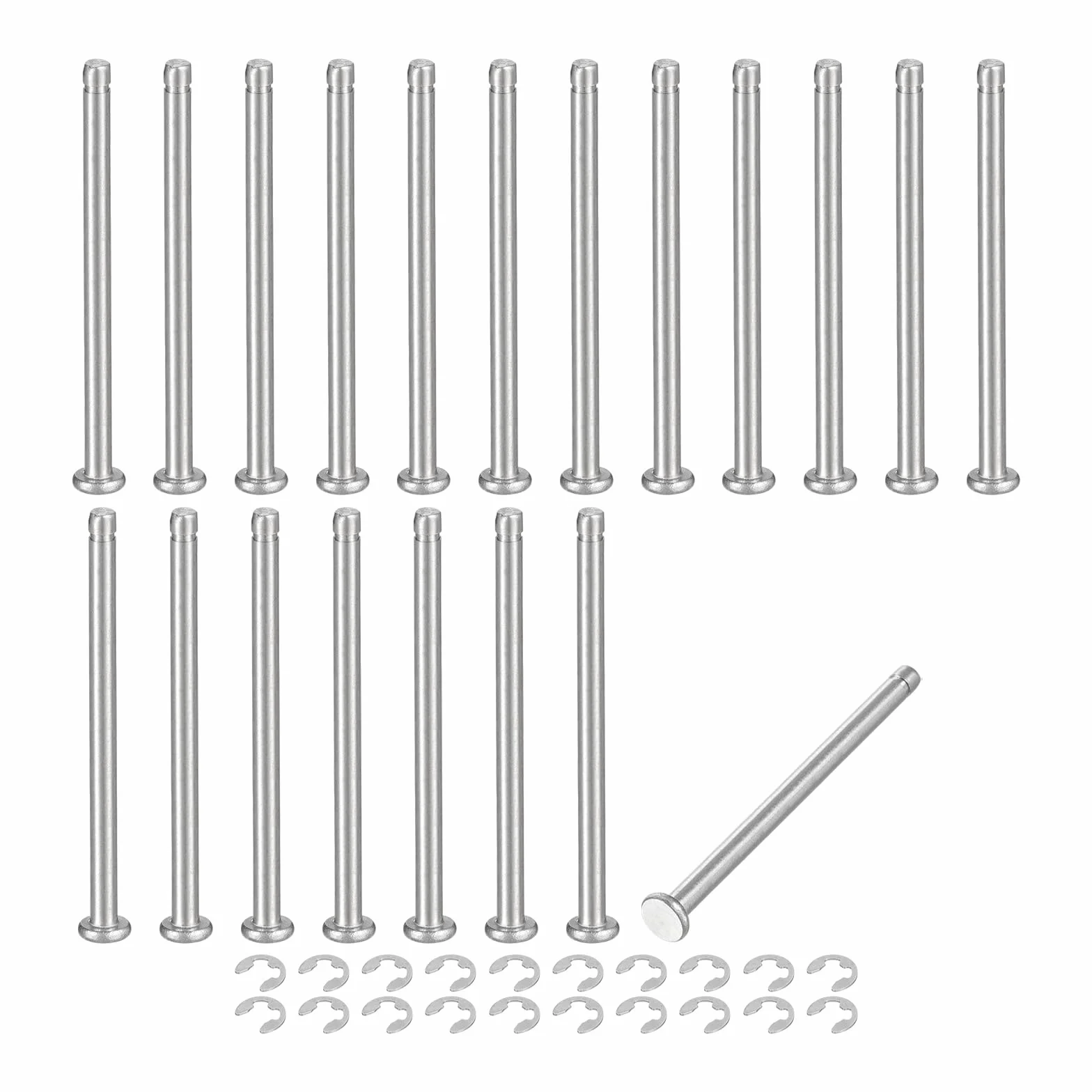 QUARKZMAN Perno Posizionamento Cilindrico Elastico Acciaio Inossidabile 304 M3x45mm