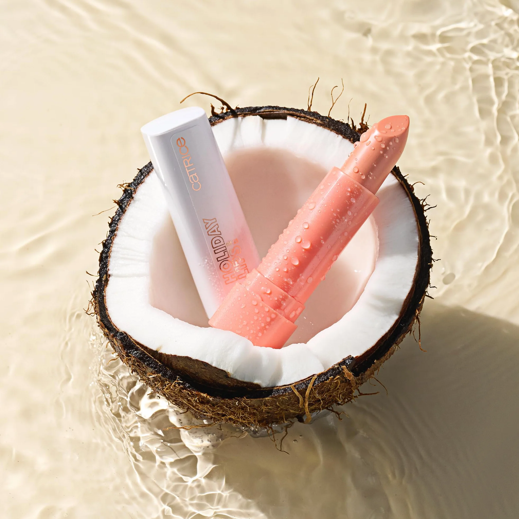 Catrice Holiday Lips Balsamo Labbra con SPF, curativo, protettivo, traslucida (3.5g)
