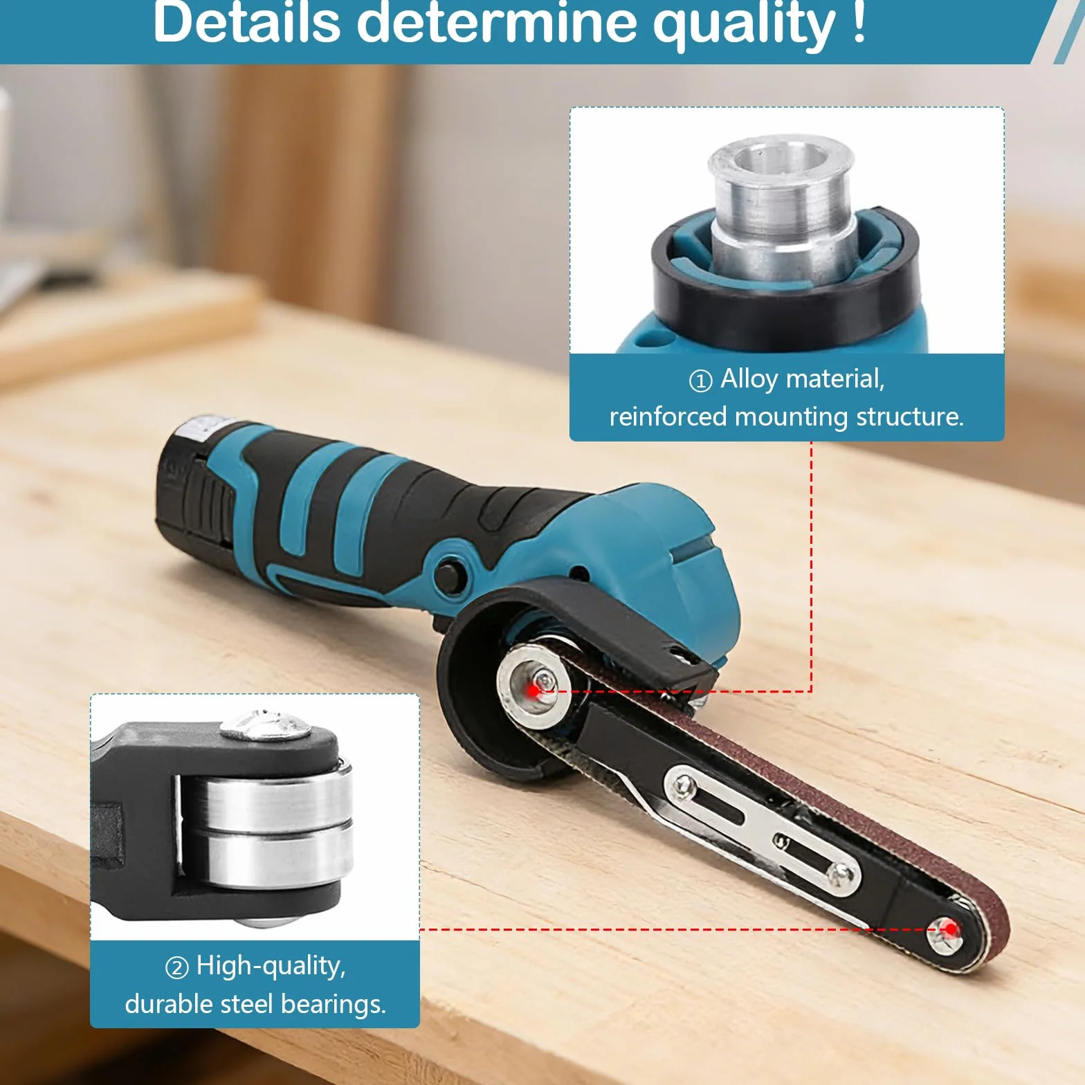 Rettificatrice a nastro 16,8 V 7000 giri/min mini smerigliatrice per legno metallo