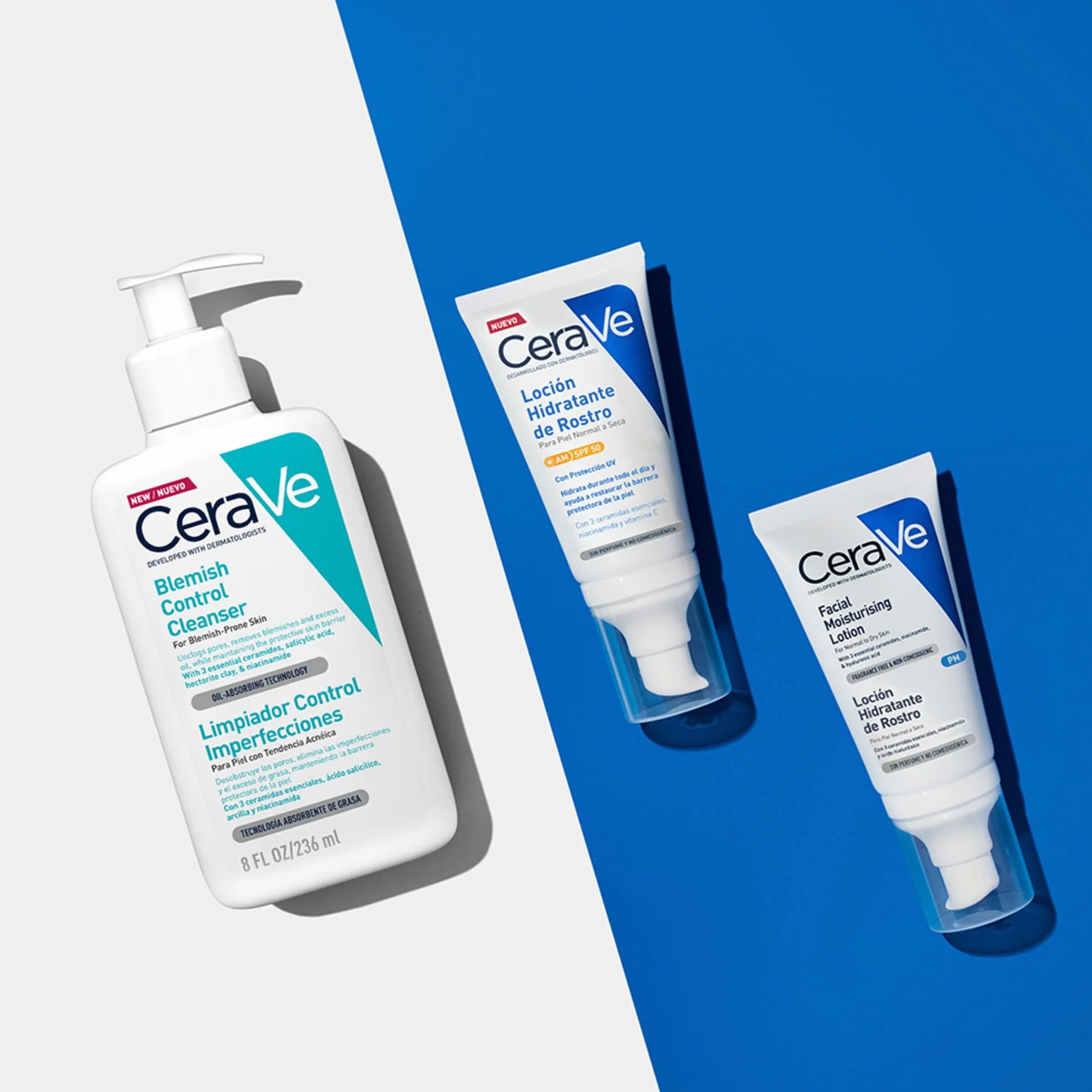 CeraVe Detergente Controllo Imperfezioni, Per Pelle Grassa con Tendenza Acneica, Azione Purificante, Imperfezioni Ridotte, Con Acido Salicilico e Argilla Purificante, 473 ml