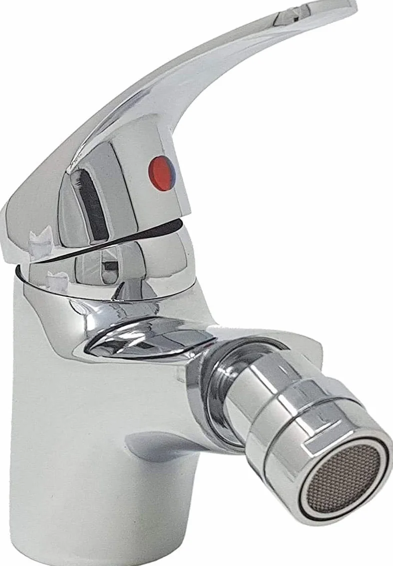 SQUADO Rubinetto Miscelatore Monoleva Lavabo Bagno Monocomando in Ottone Testa Mobile Bidet