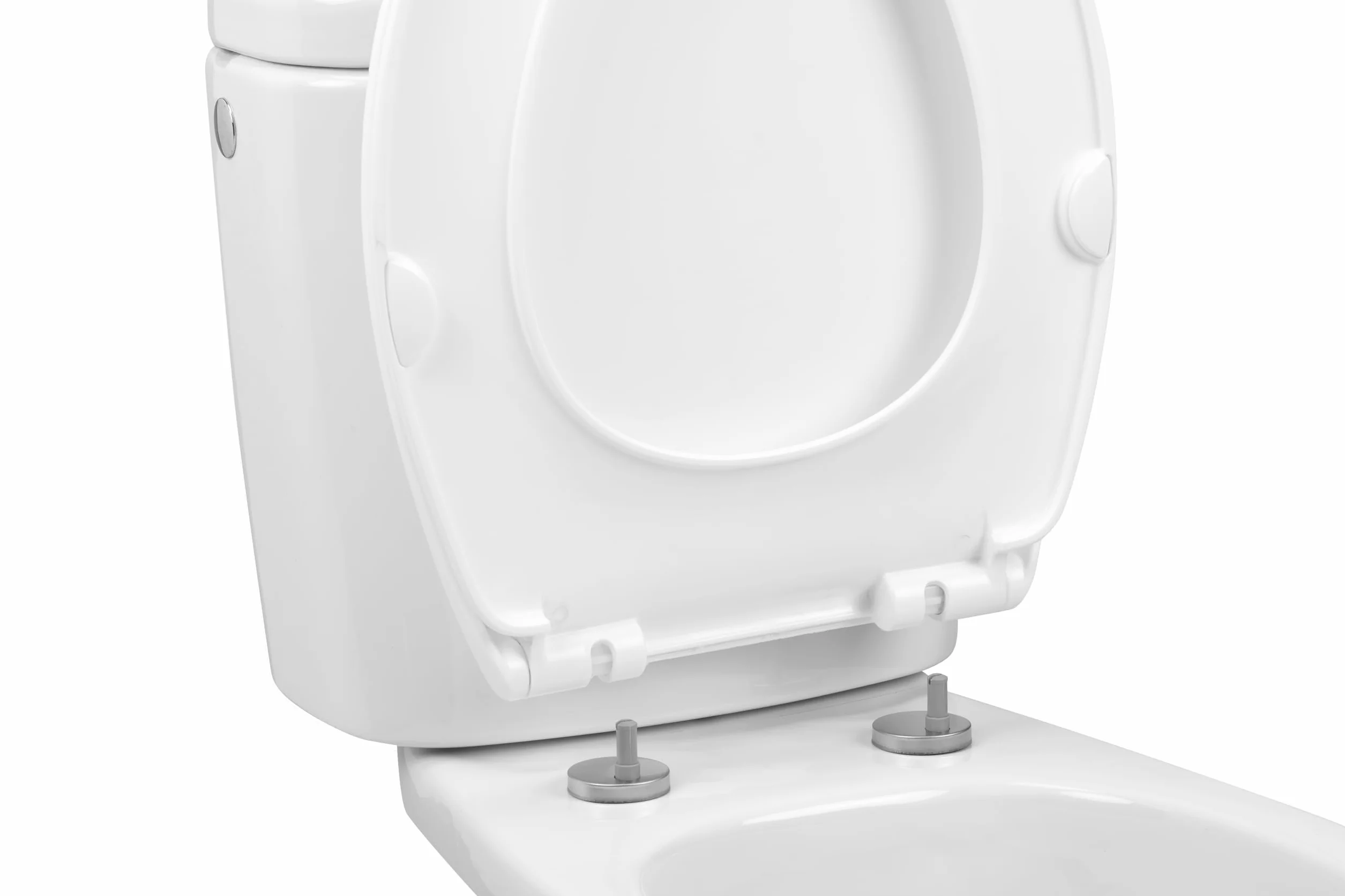 TATAY Tavoletta WC Universale con Chiusura Ammortizzata 37x44,5 cm Bianco Modello Golf