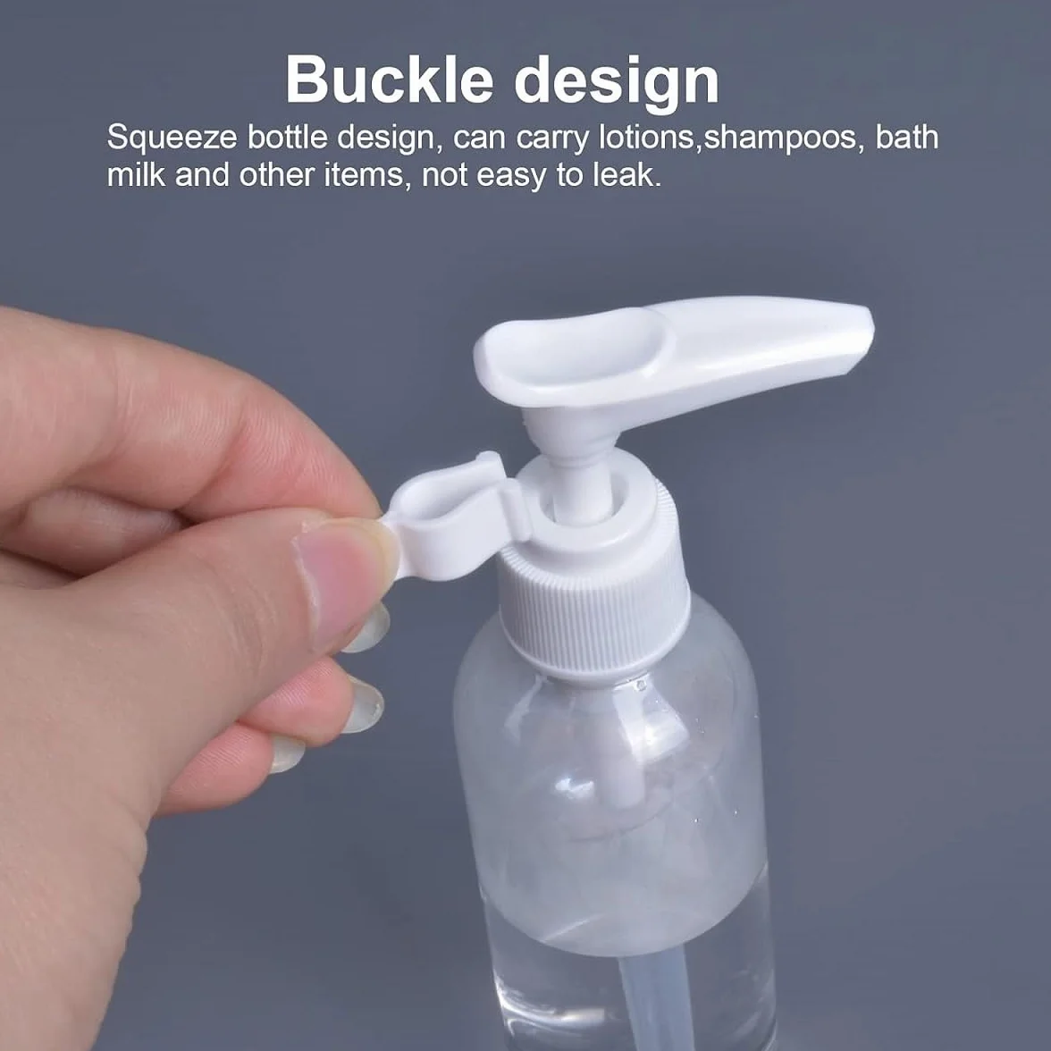 Bottiglia Pompa da Viaggio in Plastica,Dispenser per Lozione,Boccette Contenitori Ricaricabile 6PC Bottiglie da Viaggio Trasparenti 100ml con 2 Piccoli Imbuti per Cosmetici Lozione Bagno Shampoo