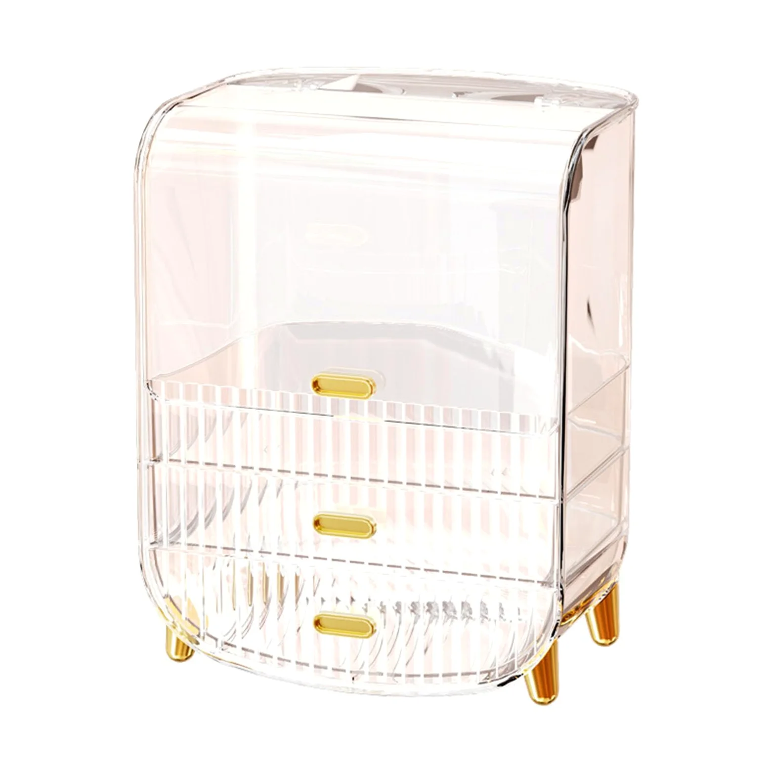 Organizzatore per Trucchi, Organizzatore per Trucchi, Vetrina con cassetti, Scatola Organizer per profumi e Trucchi con Antipolvere Impermeabile per bancone, Bagno, cassettiera