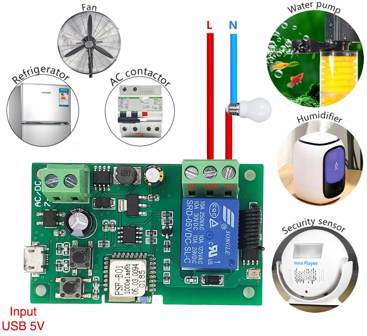 Ewelink App telecomando Relè interruttore wireless WiFi 433RF per porte da garage intelligenti