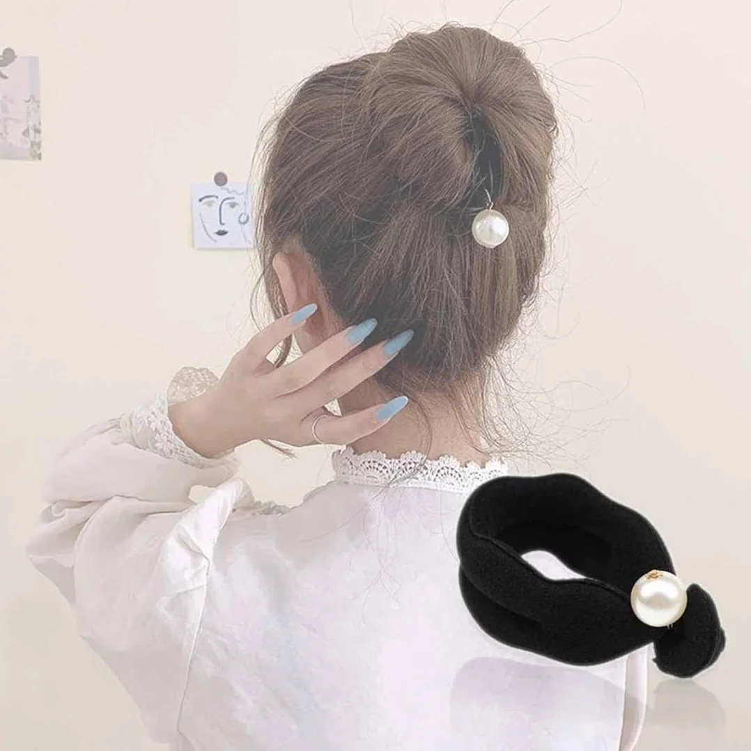 2Pcs Strumento per la Creazione Rapida di Chignon, Capelli Strumento per Intrecciare, Twist Curler Donut Strumenti, Magico Articolo per Raccogliere i Capelli in Modo Semplice e Veloce