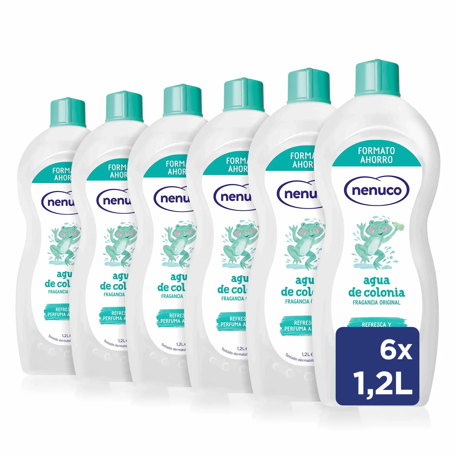Nenuco Acqua di Colonia consigliata per Neonati, Fragranza Originale - 6 x 1200 ml
