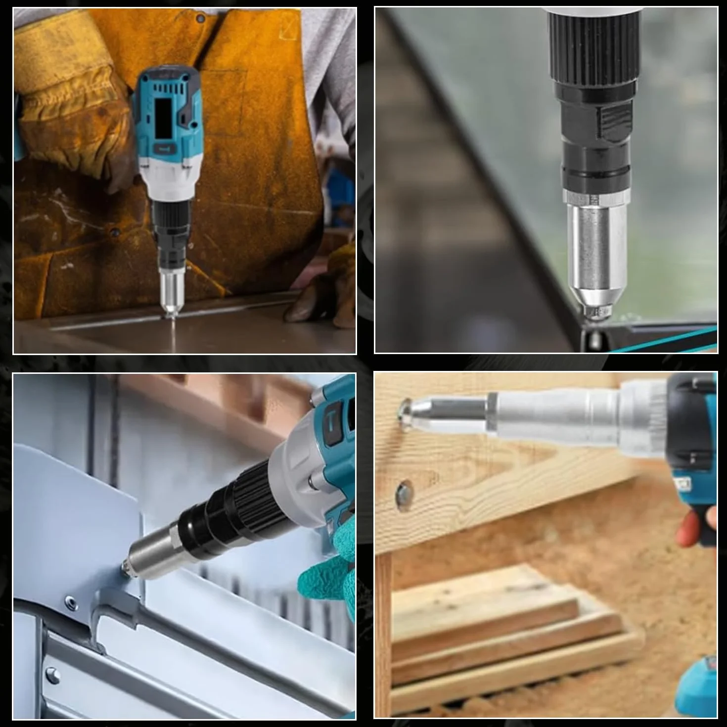 Makita 18 V Pinza rivettatrice a batteria senza spazzole 20.000 N 2,4-4,8 mm LED