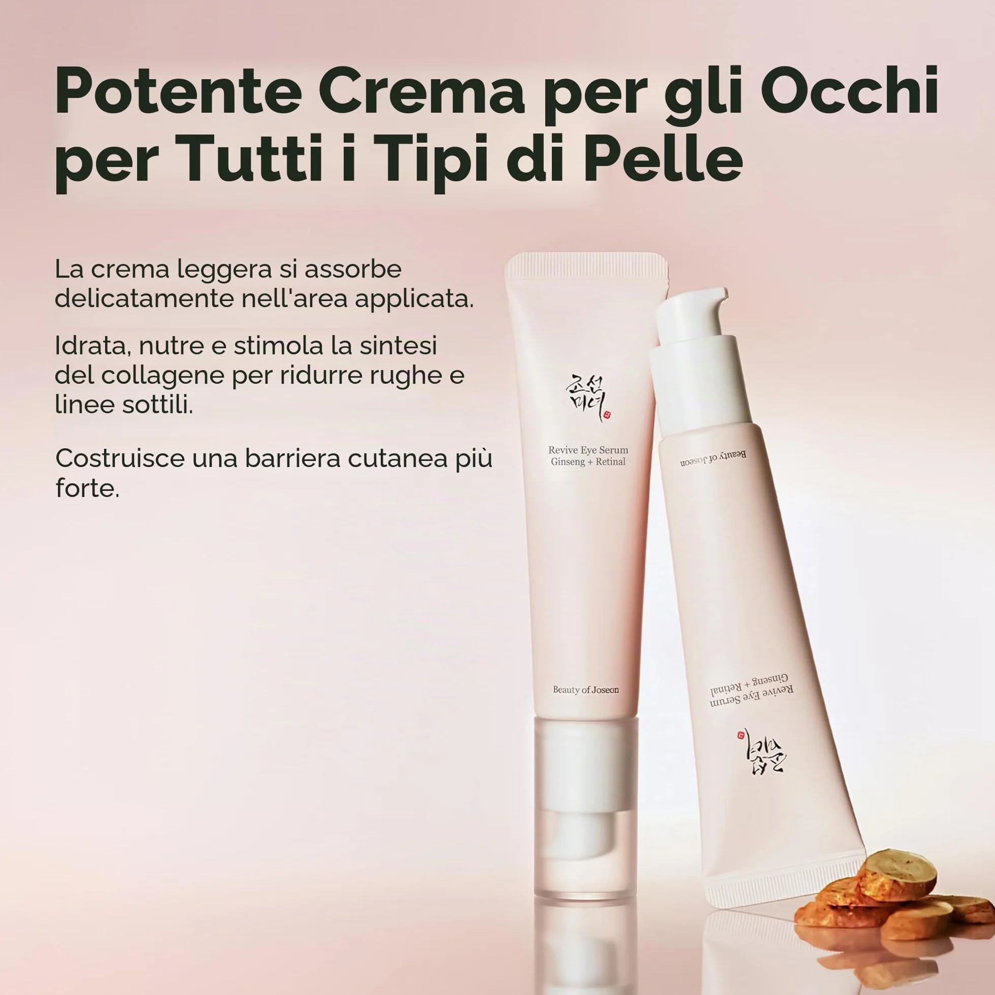 Beauty of Joseon Siero Contorno Occhi Revive Con Correzione Retinica Alla Niacinamide Per Borse Gonfie, Linee Sottili, Occhiaie E Rughe, Cura Della Pelle Coreana, 30 Ml, 1 Fl.Oz
