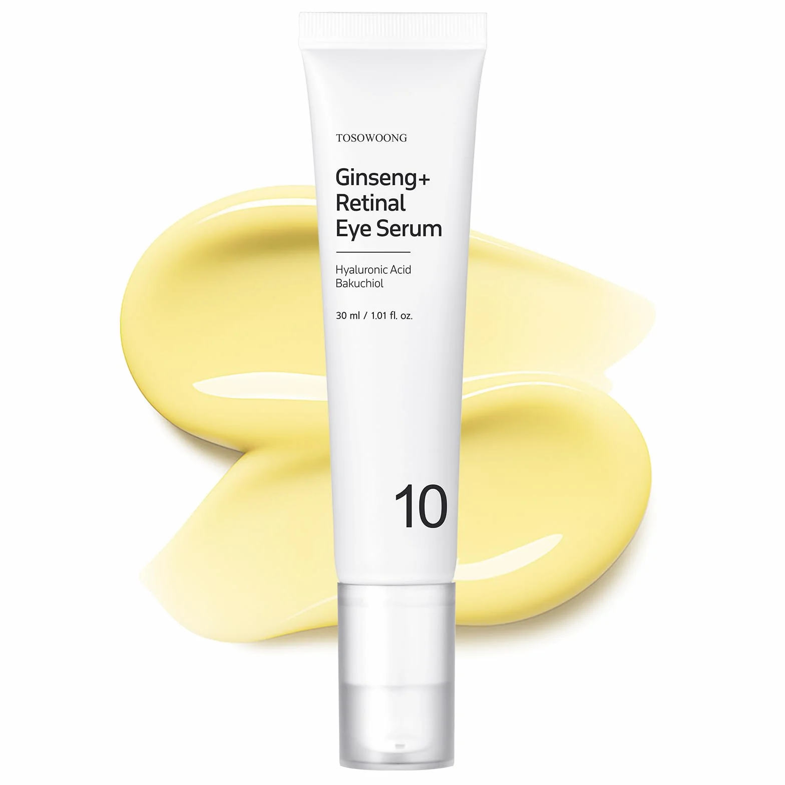 TOSOWOONG Ginseng Plus Siero Contorno Occhi al Retinale con Niacinamide e Bakuchiol, cura cosmetica per borse sotto gli occhi, linee sottili, occhiaie e rughe, Skincare coreana, 30ml