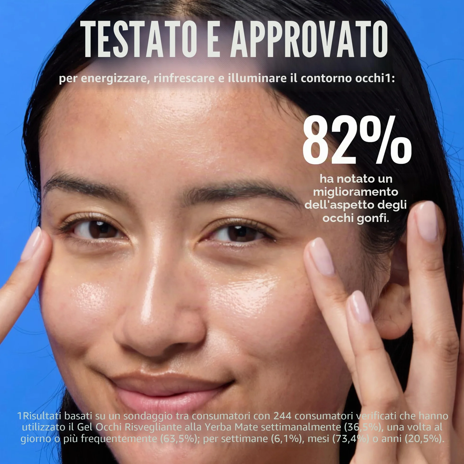 Good Molecules Yerba Mate Wake Up Gel per gli occhi, 15 ml, yerba mate e caffeina per ridurre al minimo gonfiore, occhi stanchi e gonfiore, acido ialuronico per idratare, rimpolpare e ammorbidire