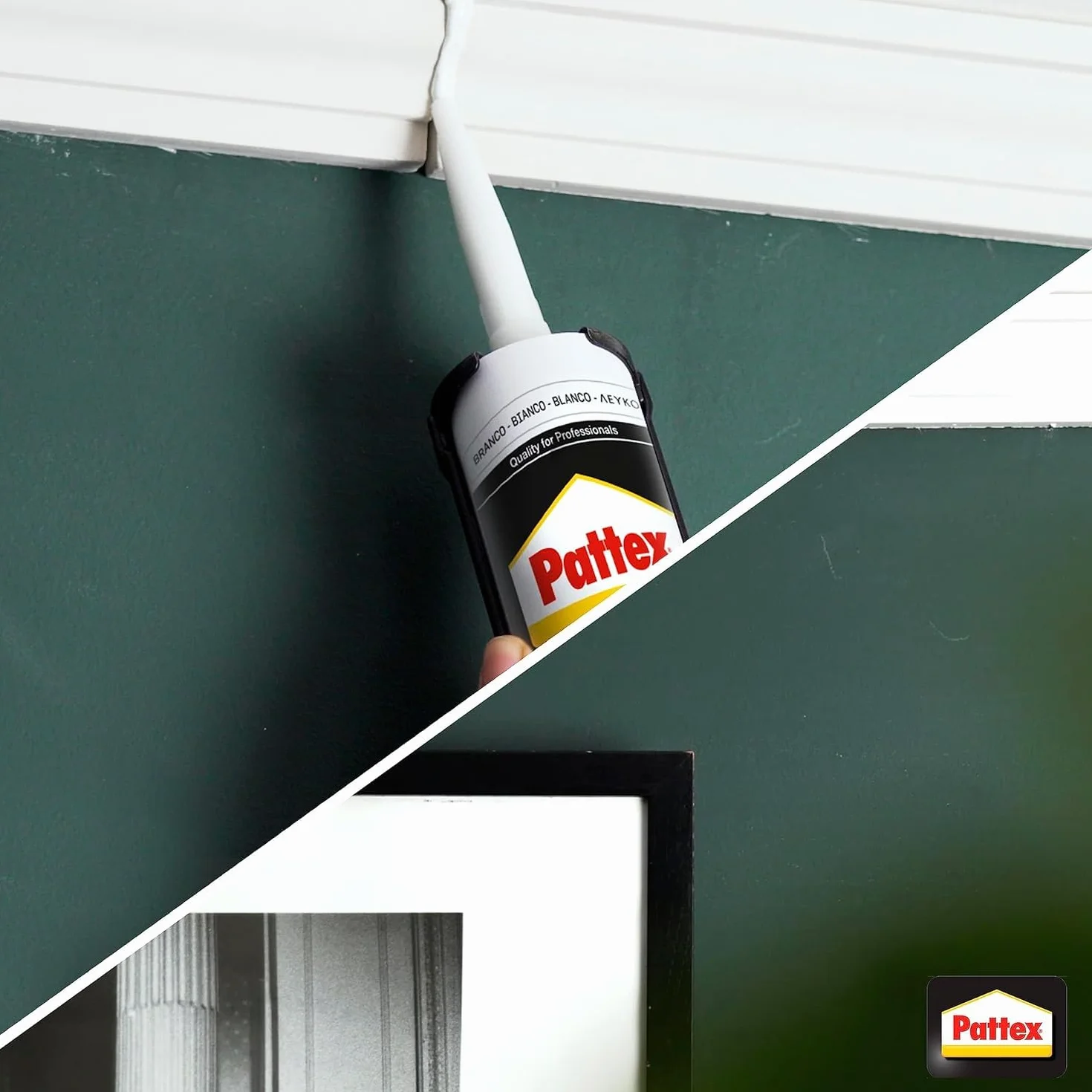 Pattex Sigillante Acrilico Muro AC 405 Bianco 300ml - Effetto Intonaco Finitura Ruvida per Facciate Giunti Fessure