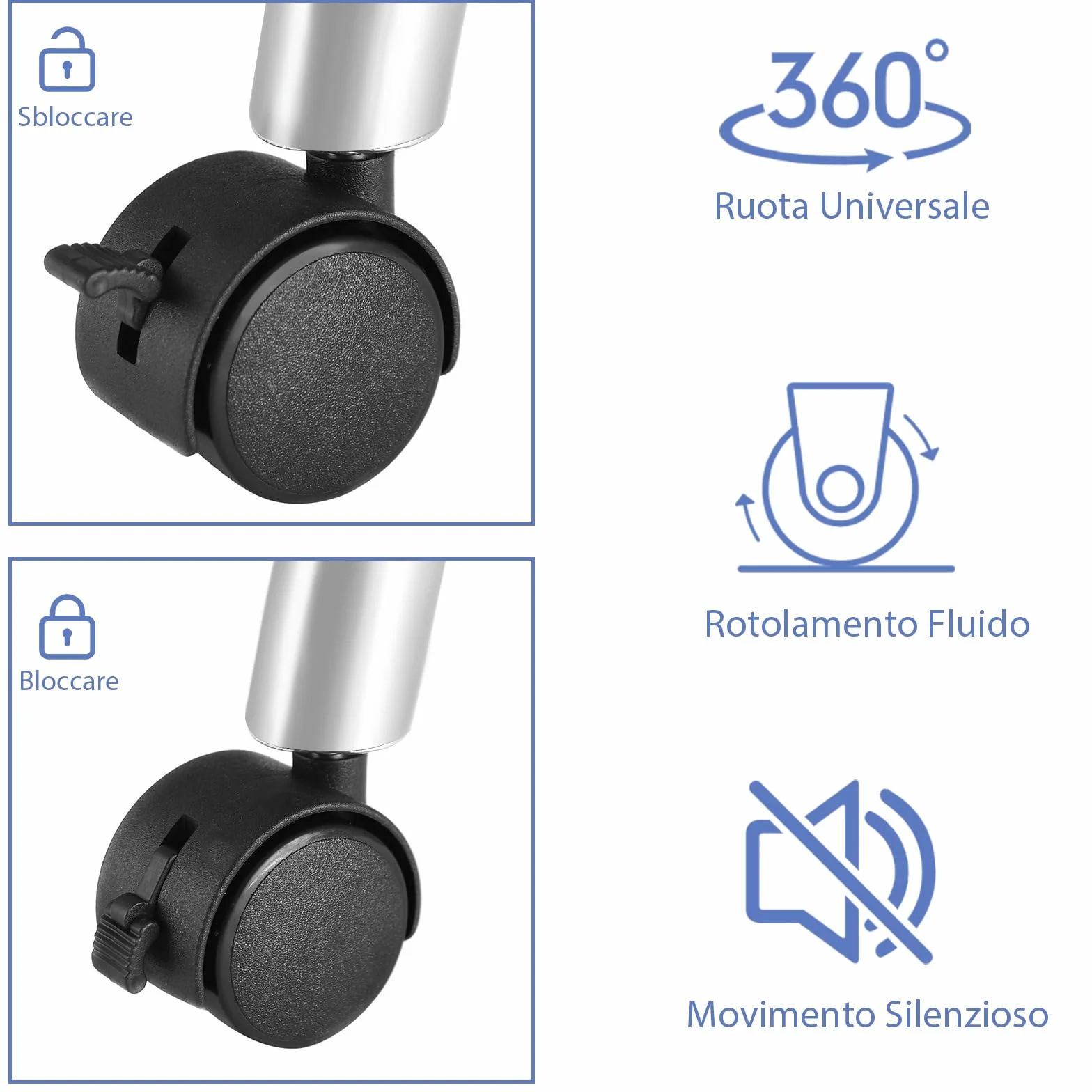 COSTWAY Tavolo per Manicure, Tavolo per Unghie Pieghevole per Estetista con Ruote, Cassetto e Cuscino Poggiapolsi (Nero)
