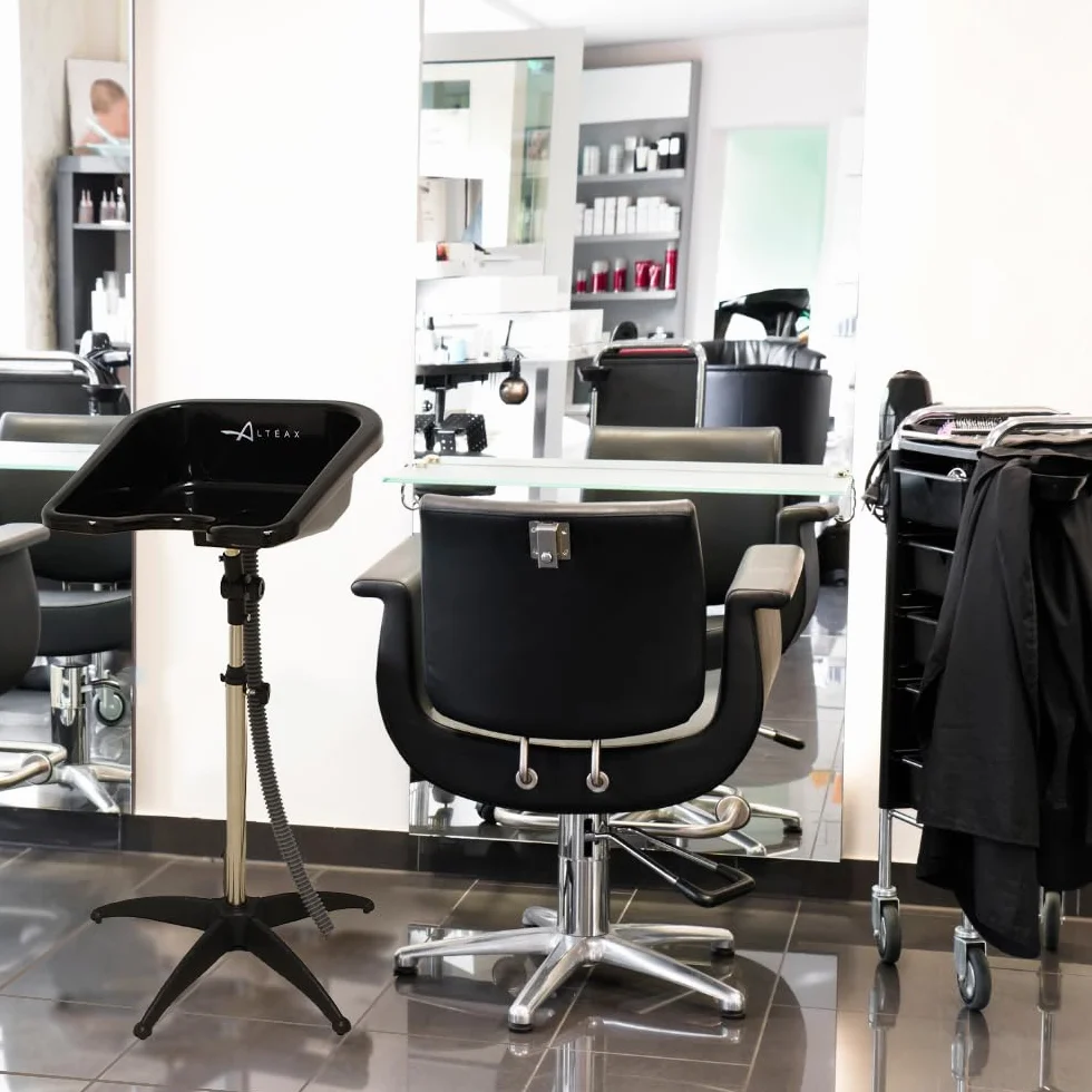 Altéax Lavatesta Portatile Per Parrucchieri Quadrato, Regolabile in Altezza e Inclinazione – Dal Design Ergonomico è Utilizzato Come Lavatesta per Disabili - Lavatesta Parrucchiera Professionali