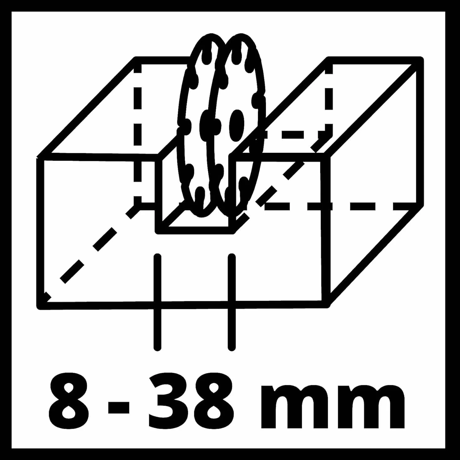 Einhell TE-MA 1700 Scanalatore 1700 W 38 mm larghezza taglio 40 mm profondità taglio Soft Start 4 dischi diamantati