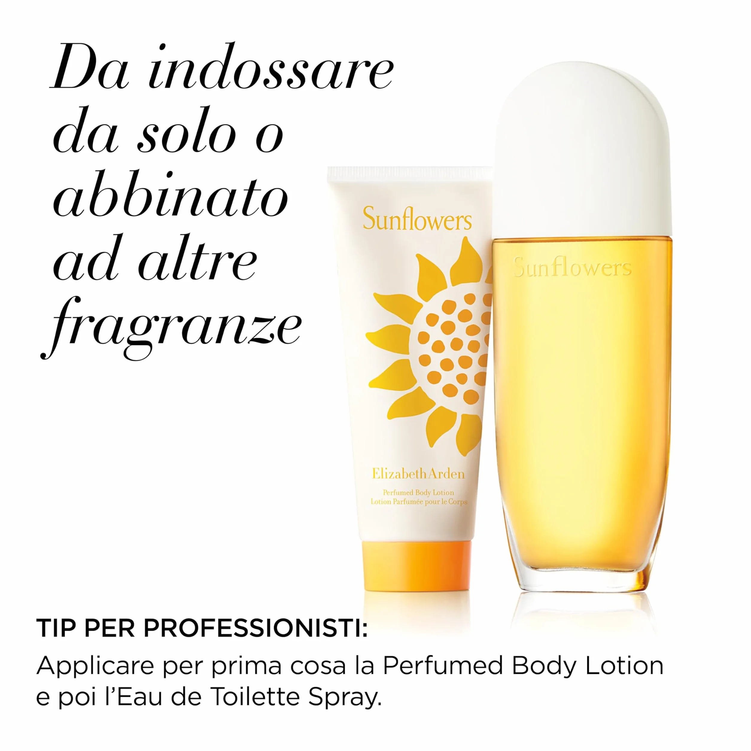 Elizabeth Arden - Sunflowers, Set Donna 2 Pezzi: Eau de Toilette Spray 100 ml e Lozione Corpo Profumata 100 ml, Coffret Regalo