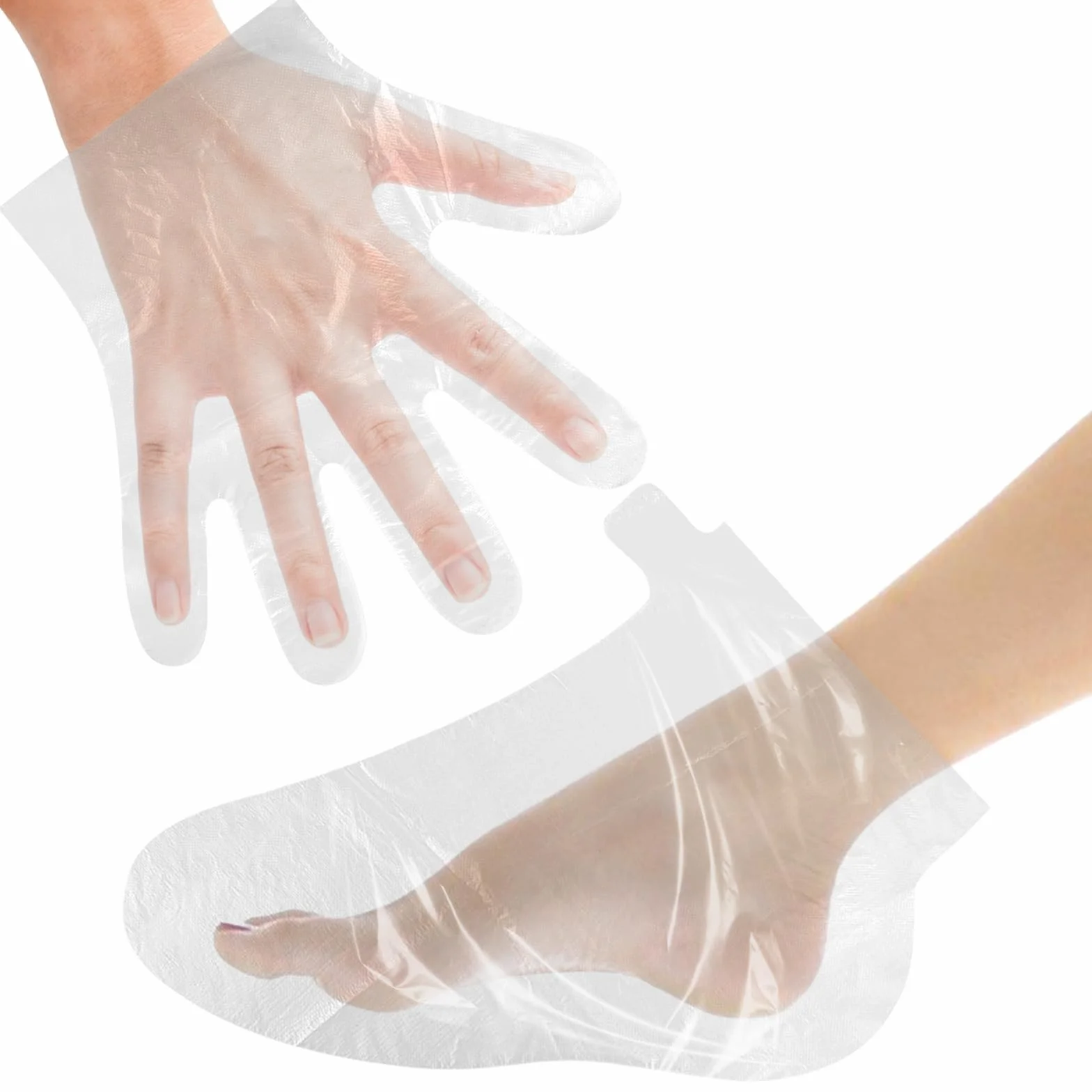 MOZEAT LENS 200 inserti in cera di paraffina per piedi e mani, in plastica usa e getta, per mani e piedi, per terapia termica a caldo SPA, macchina per paraffina, più grande e più spessa