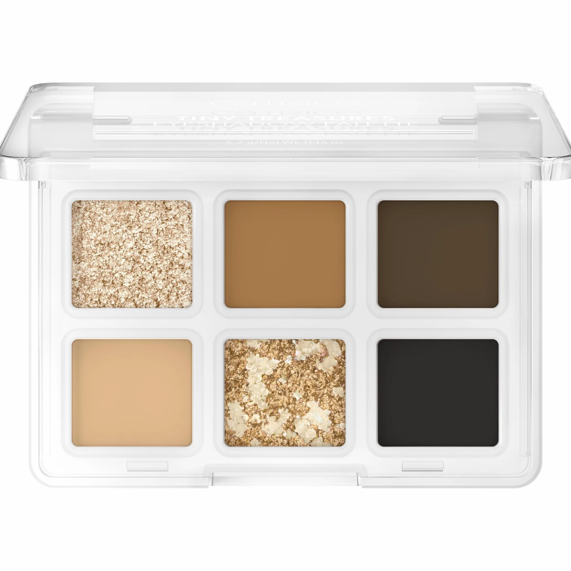 Catrice Tiny Treasures Palette Ombretti, brillante, brillantinata, metallica, opaca (4.2g)