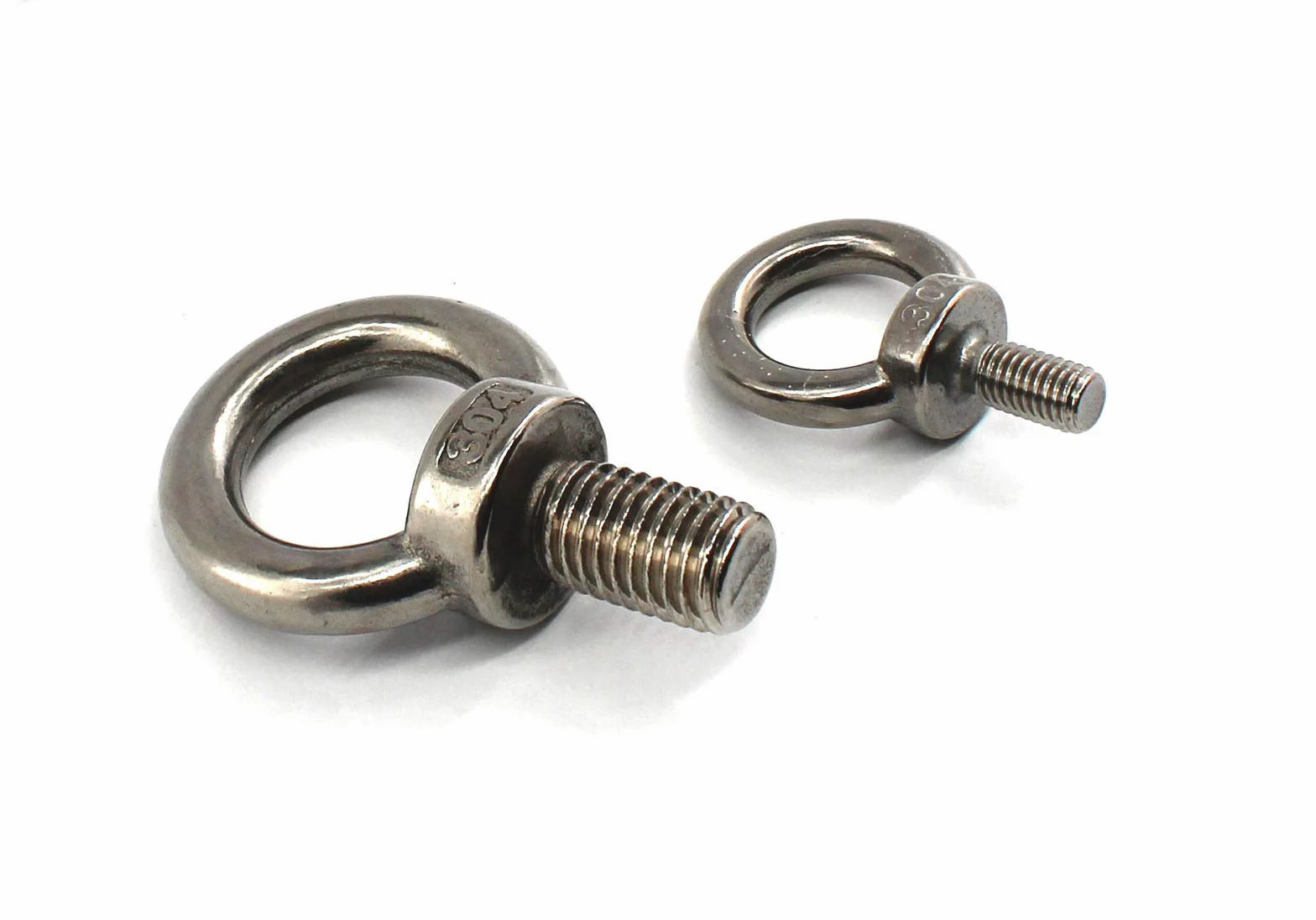 Anello per sollevamento in acciaio inox 304 M6 filettatura allungata 30 mm 8 pezzi