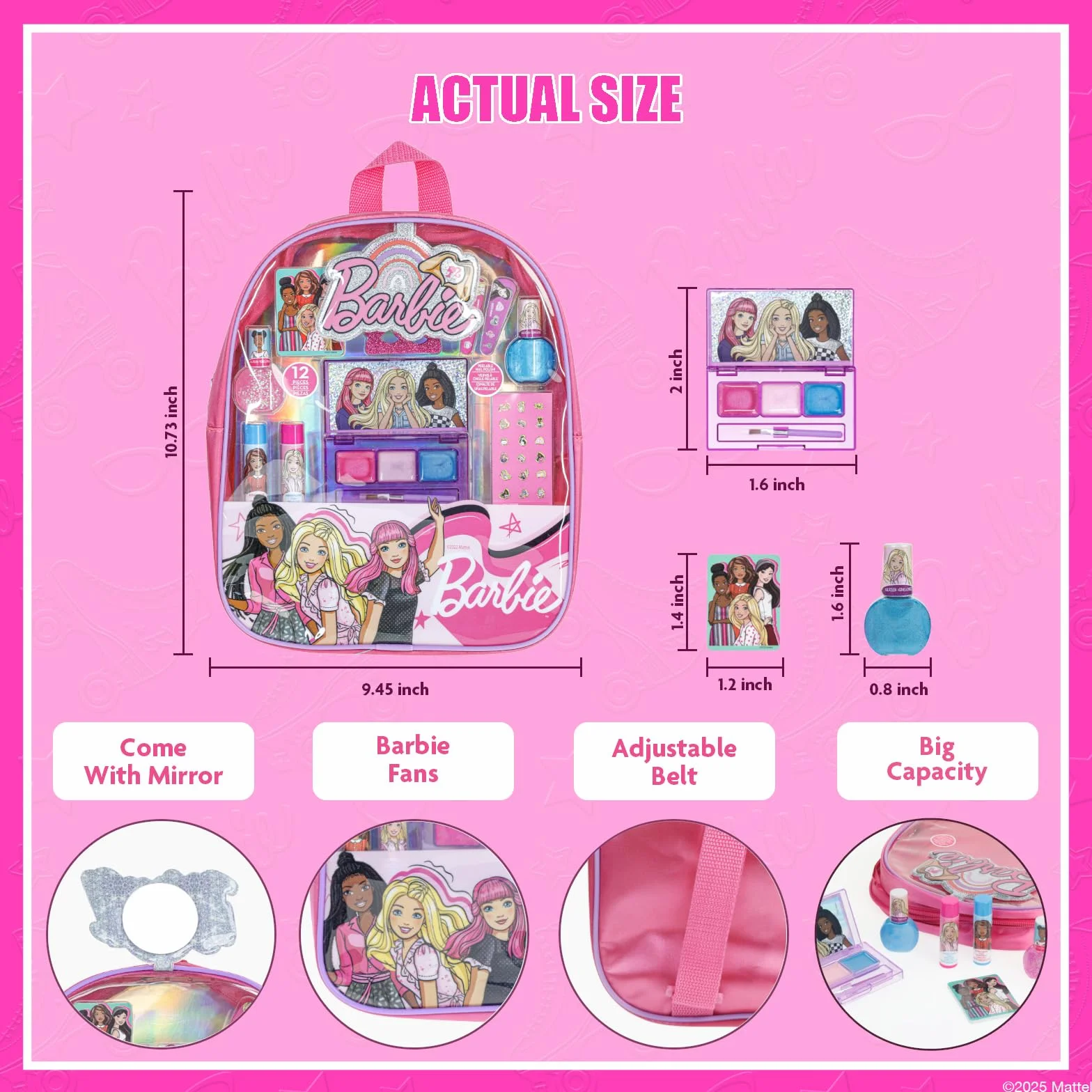 Barbie Zaino Trucco Bambine Set Bellezza Regalo