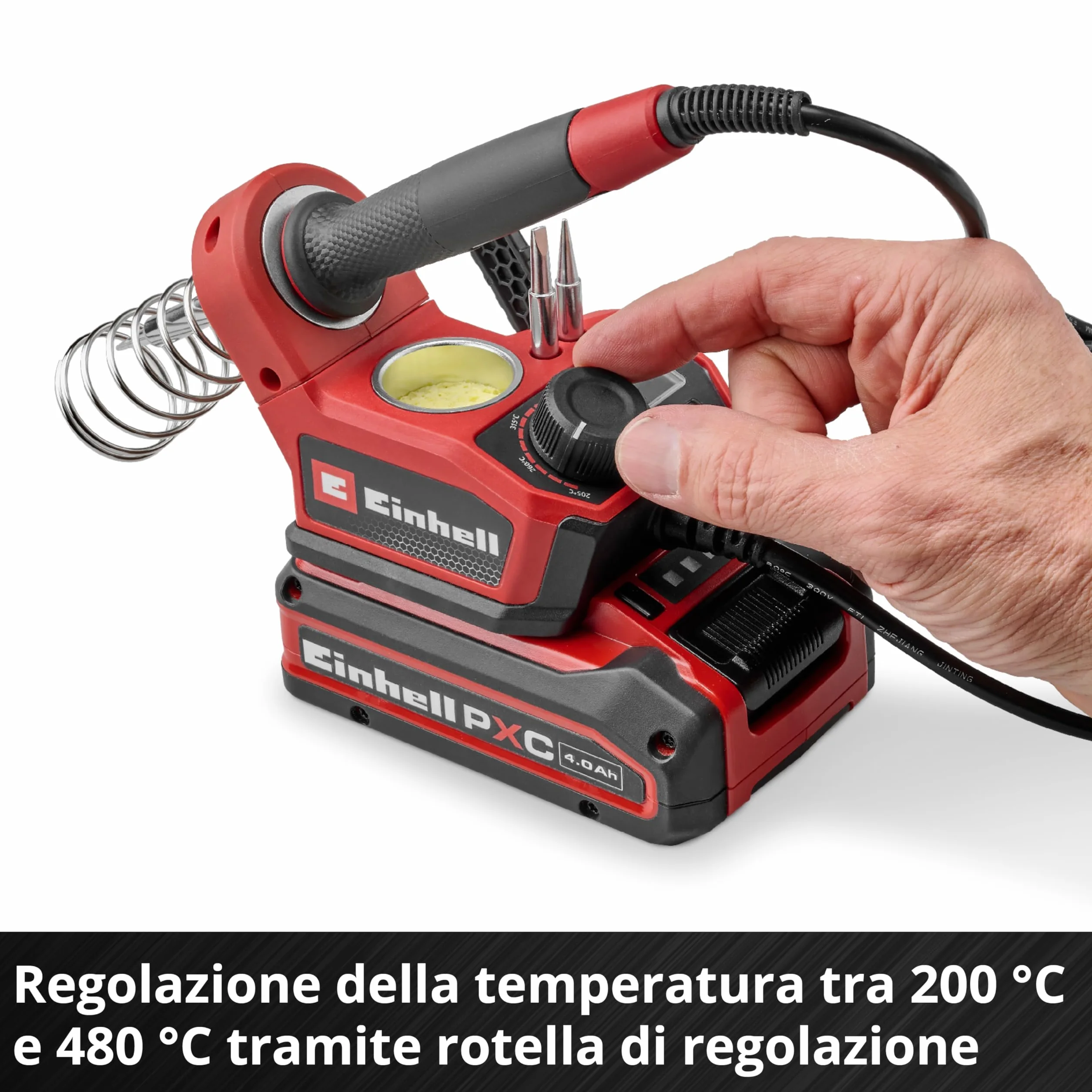 Einhell TE-SI 18/480 Li E Saldatore a batteria 18 V 200-480 °C LCD Power X-Change
