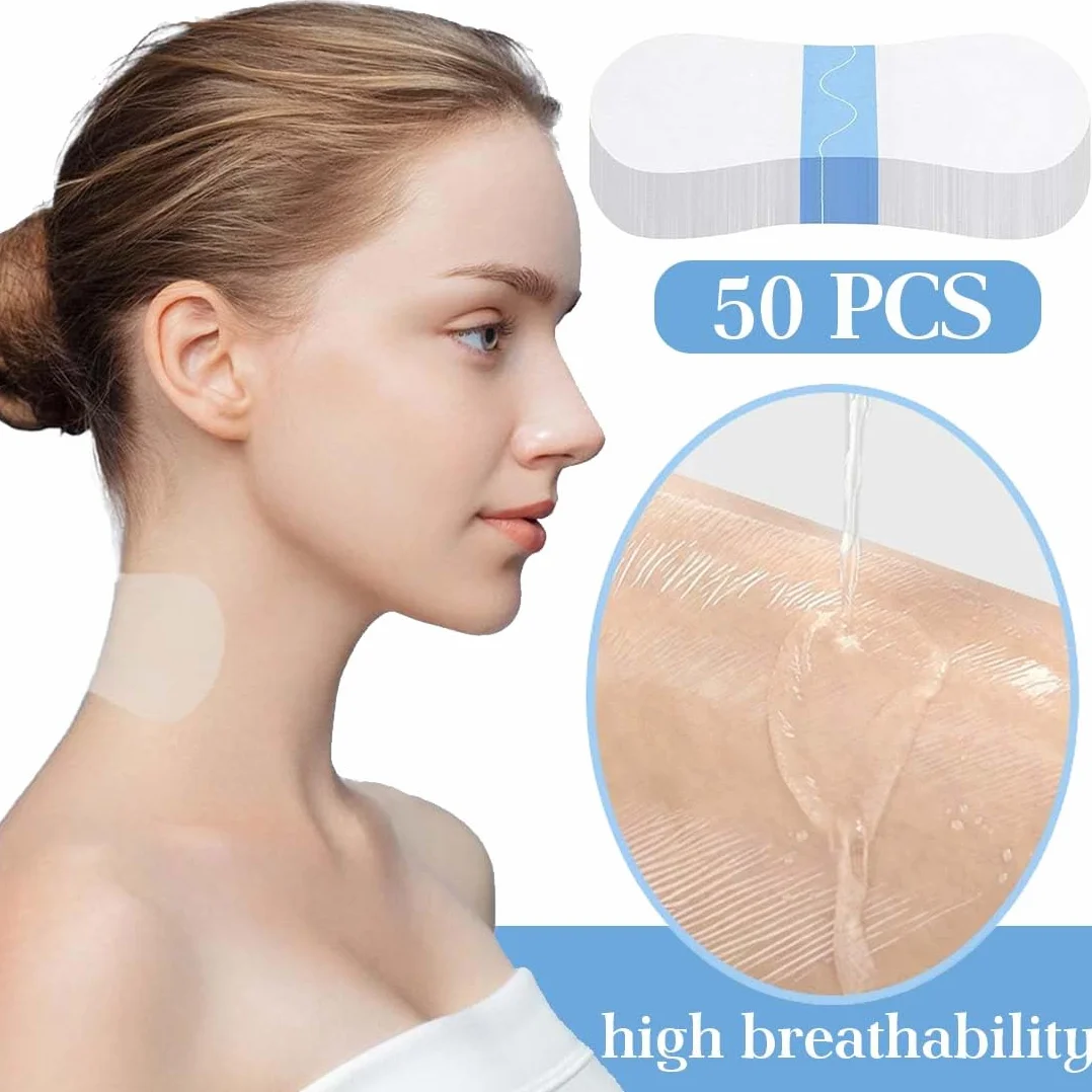 Confezione da 50 cerotto lifting per il collo, cerotto lifting invisibile,solleva la pelle cadente all'istante, cerotto traspirante impermeab,Cerotti,face tape viso lifting