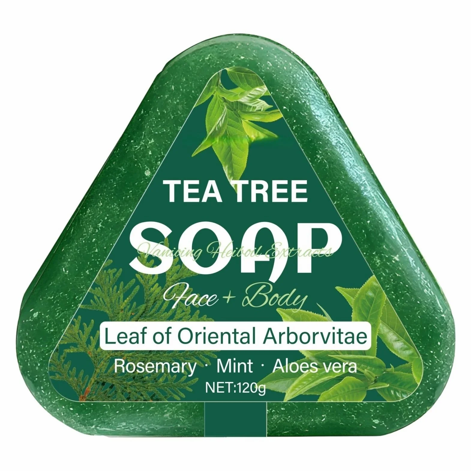 sapone all’albero del tè Shampoo solido all'albero del tè 120 g con acido ialuronico