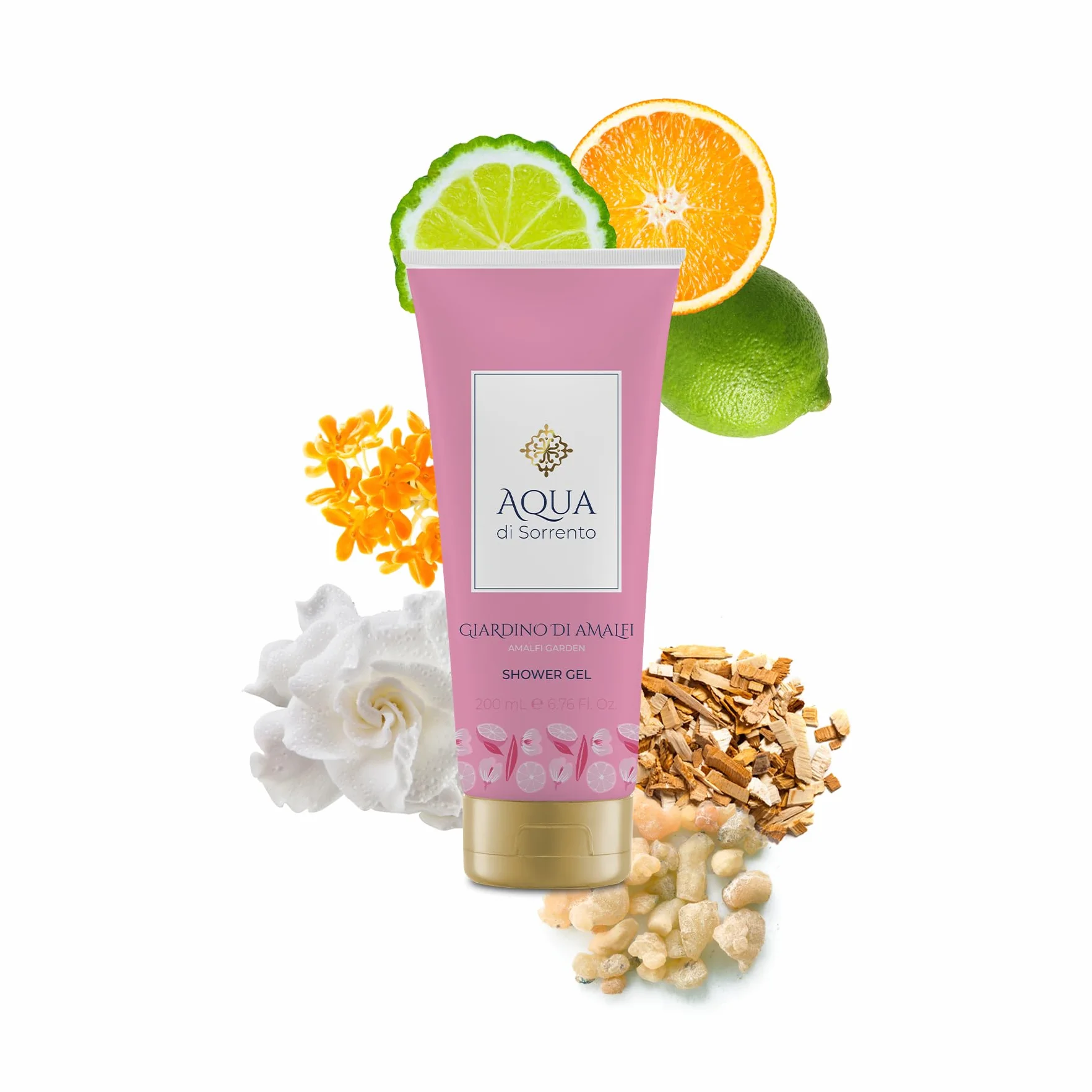 AQUA DI SORRENTO | Giardino di Amalfi, Confezione Regalo, Acqua Profumata 245 ml + Gel Doccia 200 ml, Fragranza Rinfrescante