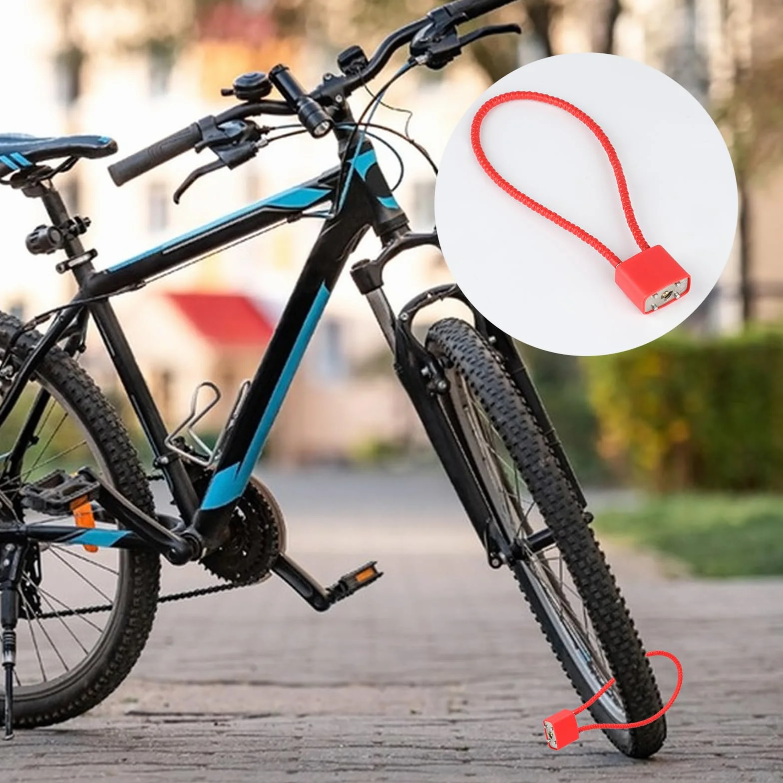 Lucchetti in corda d'acciaio con chiavi, resistenti ad arco lungo, flessibile per interni ed esterni bidoni biciclette valigie